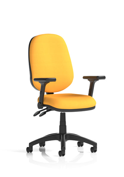 Eclipse Plus II Medium Back Task Operator Office Chair - Optional Arms - Multiple Seat Colour Options