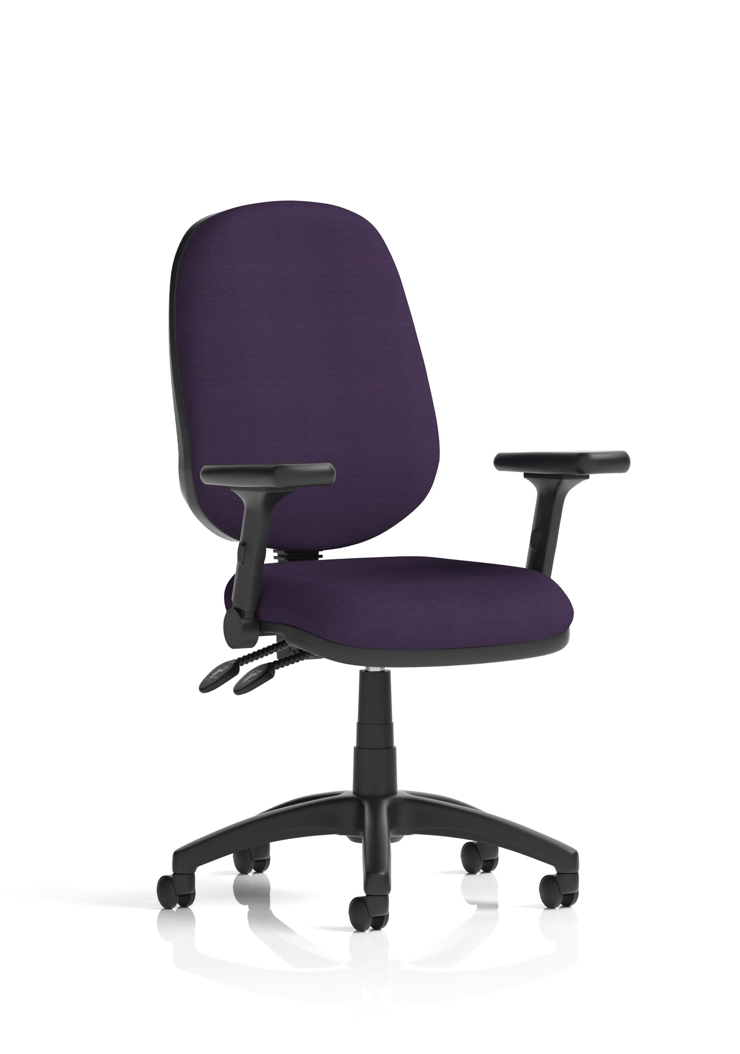 Eclipse Plus II Medium Back Task Operator Office Chair - Optional Arms - Multiple Seat Colour Options