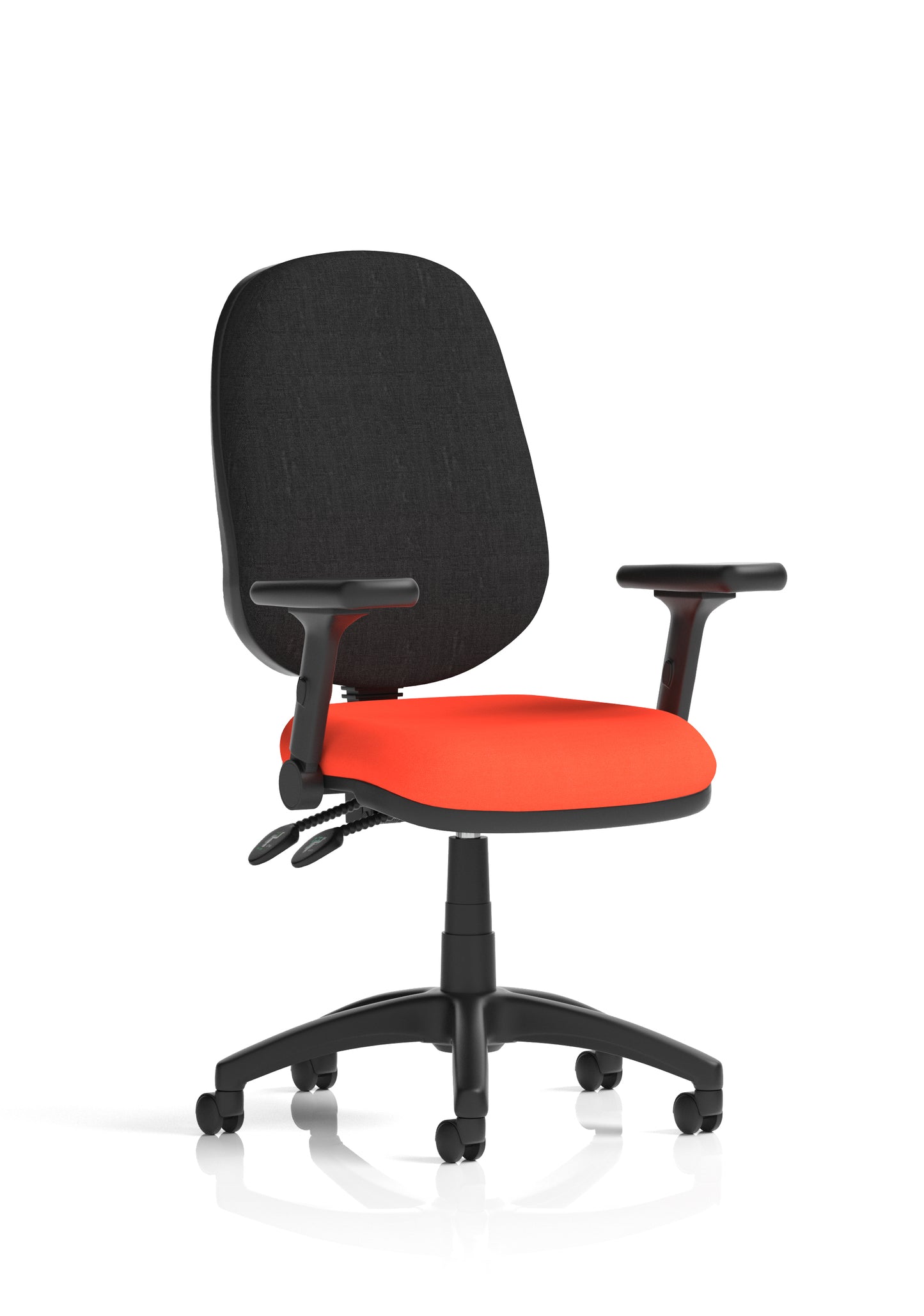 Eclipse Plus II Medium Back Task Operator Office Chair - Optional Arms - Multiple Seat Colour Options
