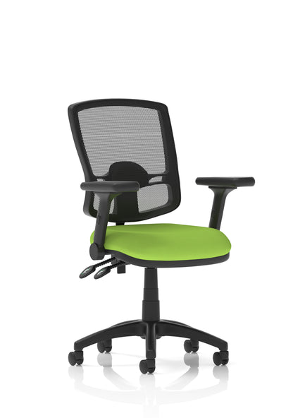 Eclipse Plus II Deluxe Mesh Back Task Operator Office Chair - Multiple Arm Options - Draughtsman Kit Option - Available in 20 Colour Choices