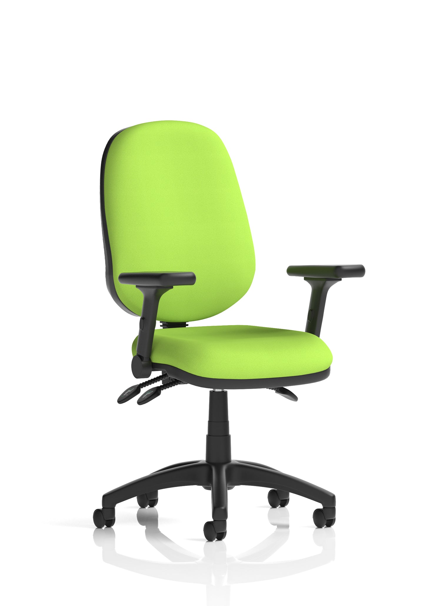 Eclipse Plus III Medium Back Fabric Task Operator Office Chair - Multiple Arm Options - Available in 20 Colour Choices