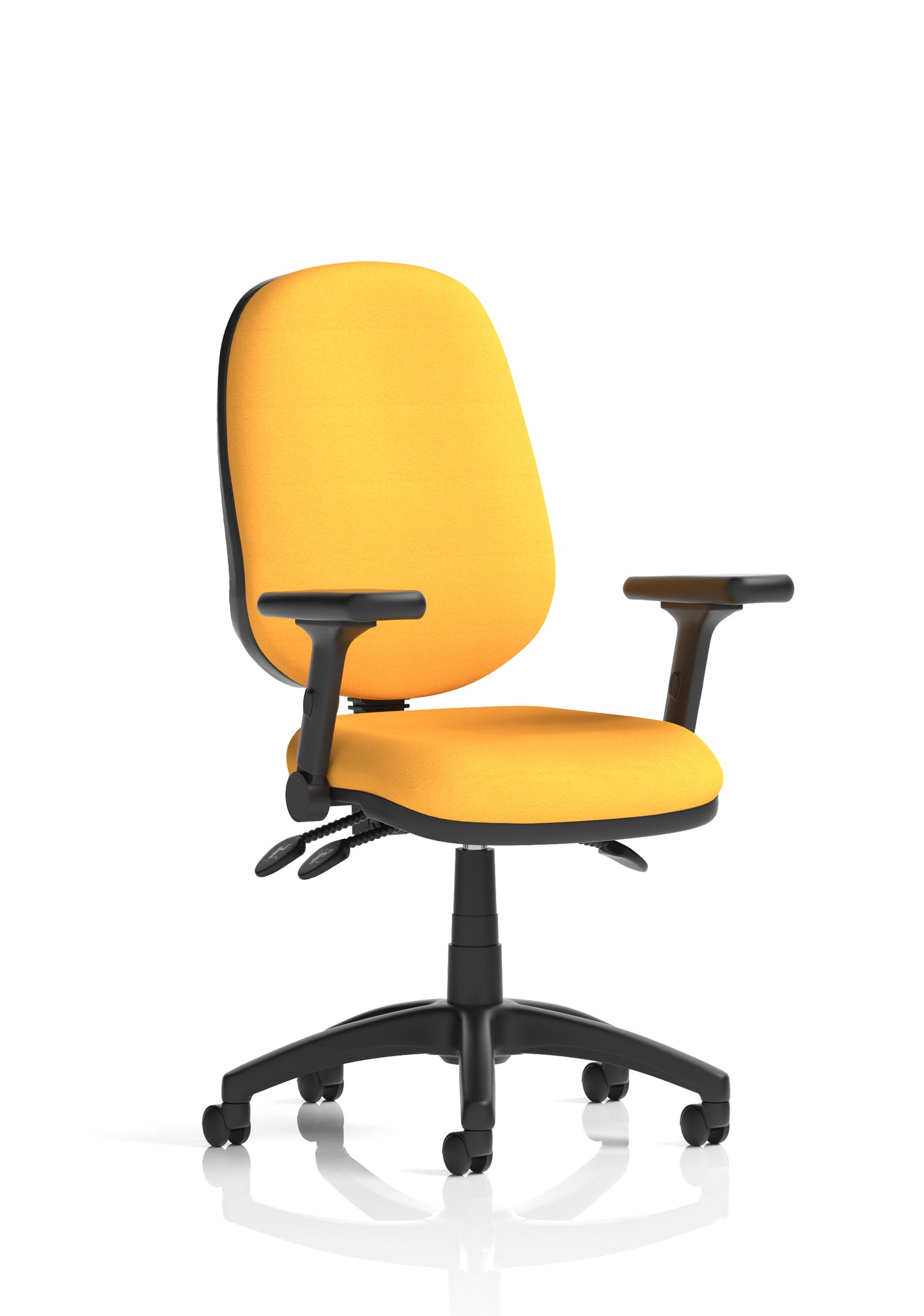 Eclipse Plus III Medium Back Fabric Task Operator Office Chair - Multiple Arm Options - Available in 20 Colour Choices