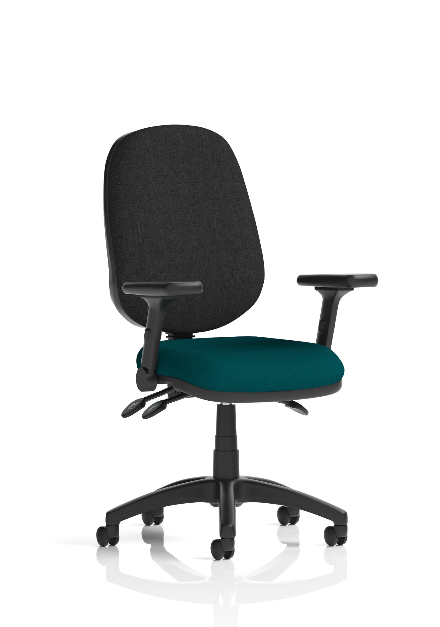 Eclipse Plus III Medium Back Fabric Task Operator Office Chair - Multiple Arm Options - Available in 20 Colour Choices