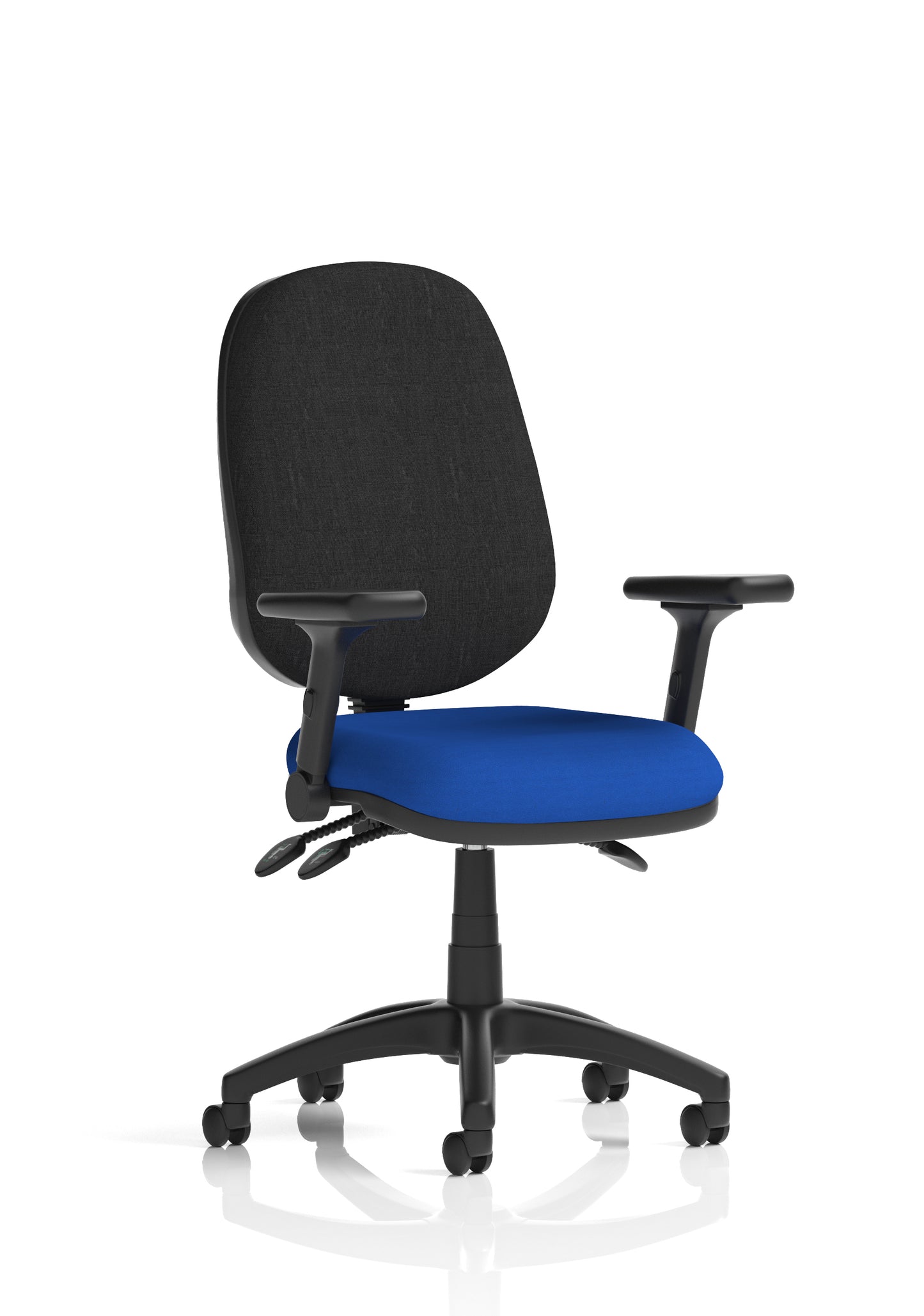 Eclipse Plus III Medium Back Fabric Task Operator Office Chair - Multiple Arm Options - Available in 20 Colour Choices
