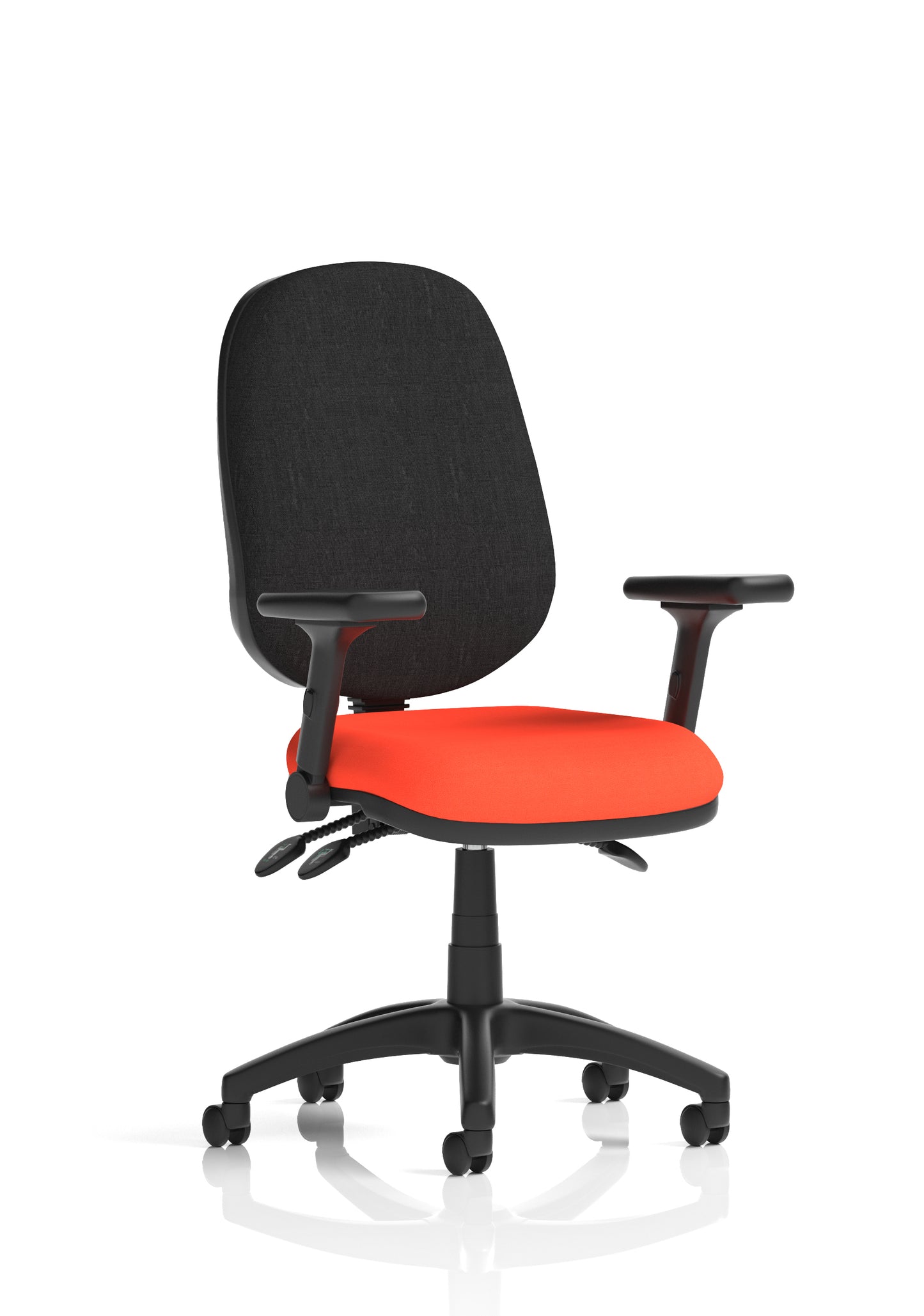 Eclipse Plus III Medium Back Fabric Task Operator Office Chair - Multiple Arm Options - Available in 20 Colour Choices