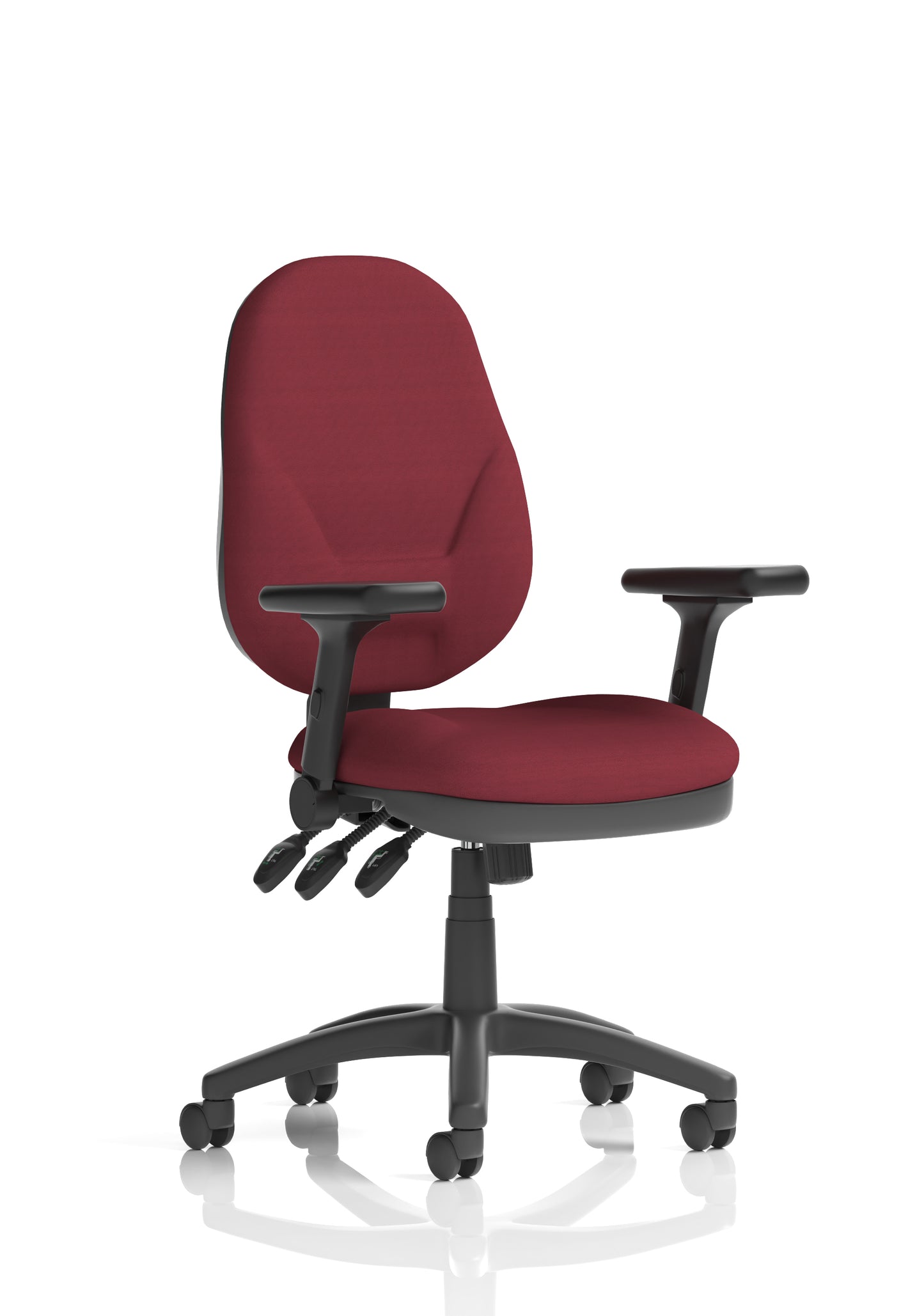 Eclipse Plus XL High Back Fabric Task Operator Office Chair - Multiple Arm Options - Available in 20 Colour Choices