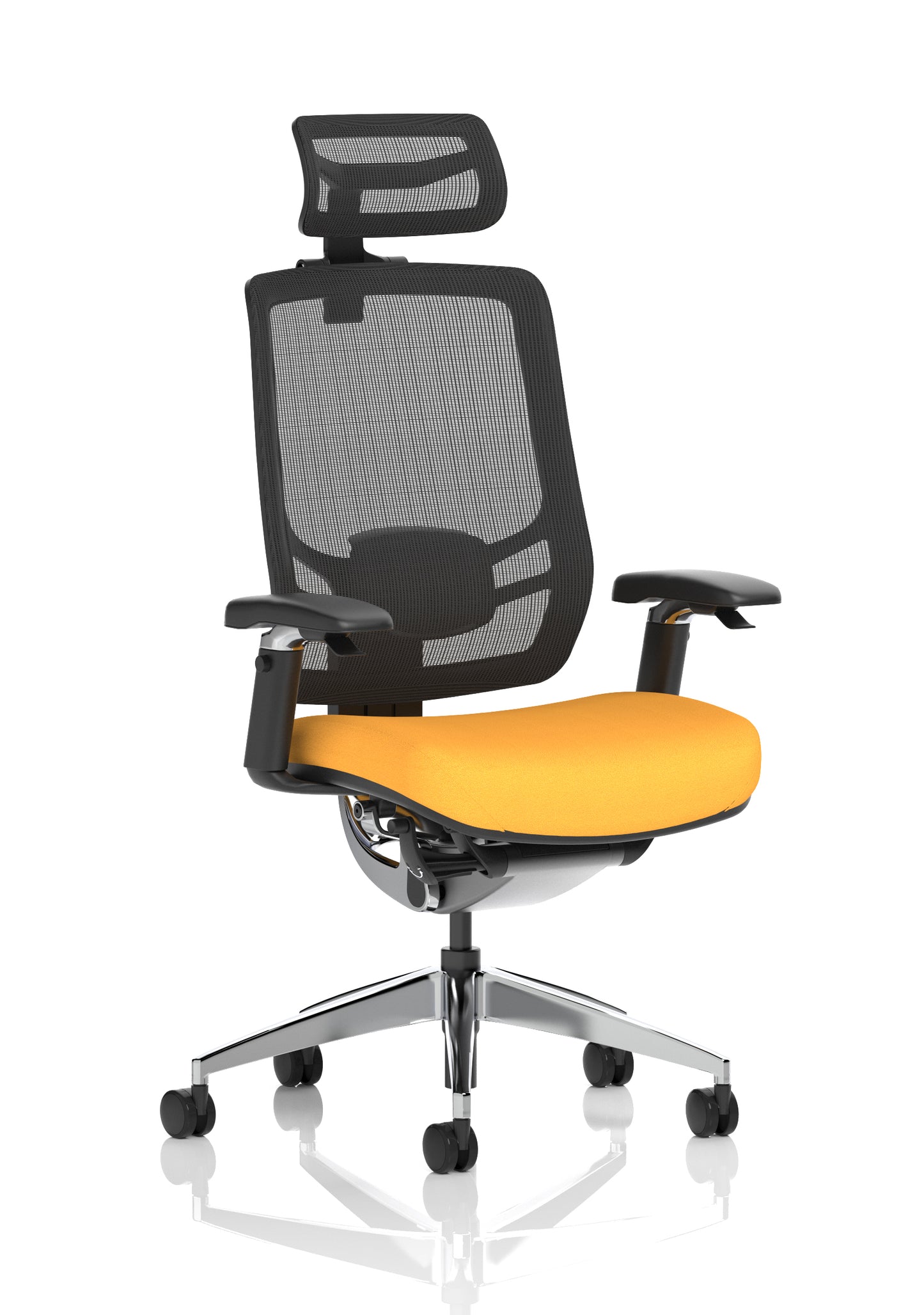 Ergo Click High Back Ergonomic Posture Office Chair with Height Adjustable Arms & Headrest - Available in 20 Colour Choices