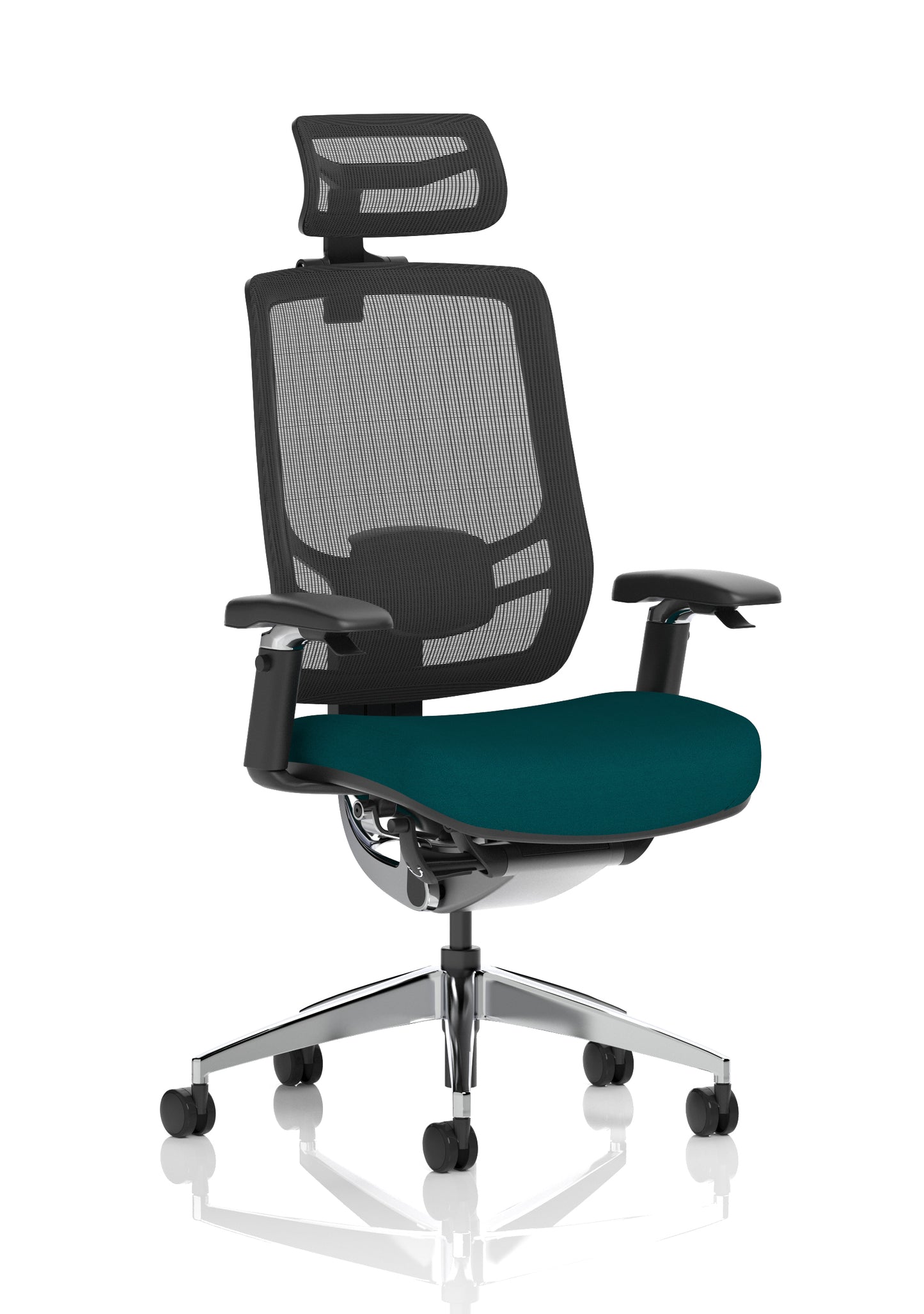 Ergo Click High Back Ergonomic Posture Office Chair with Height Adjustable Arms & Headrest - Available in 20 Colour Choices