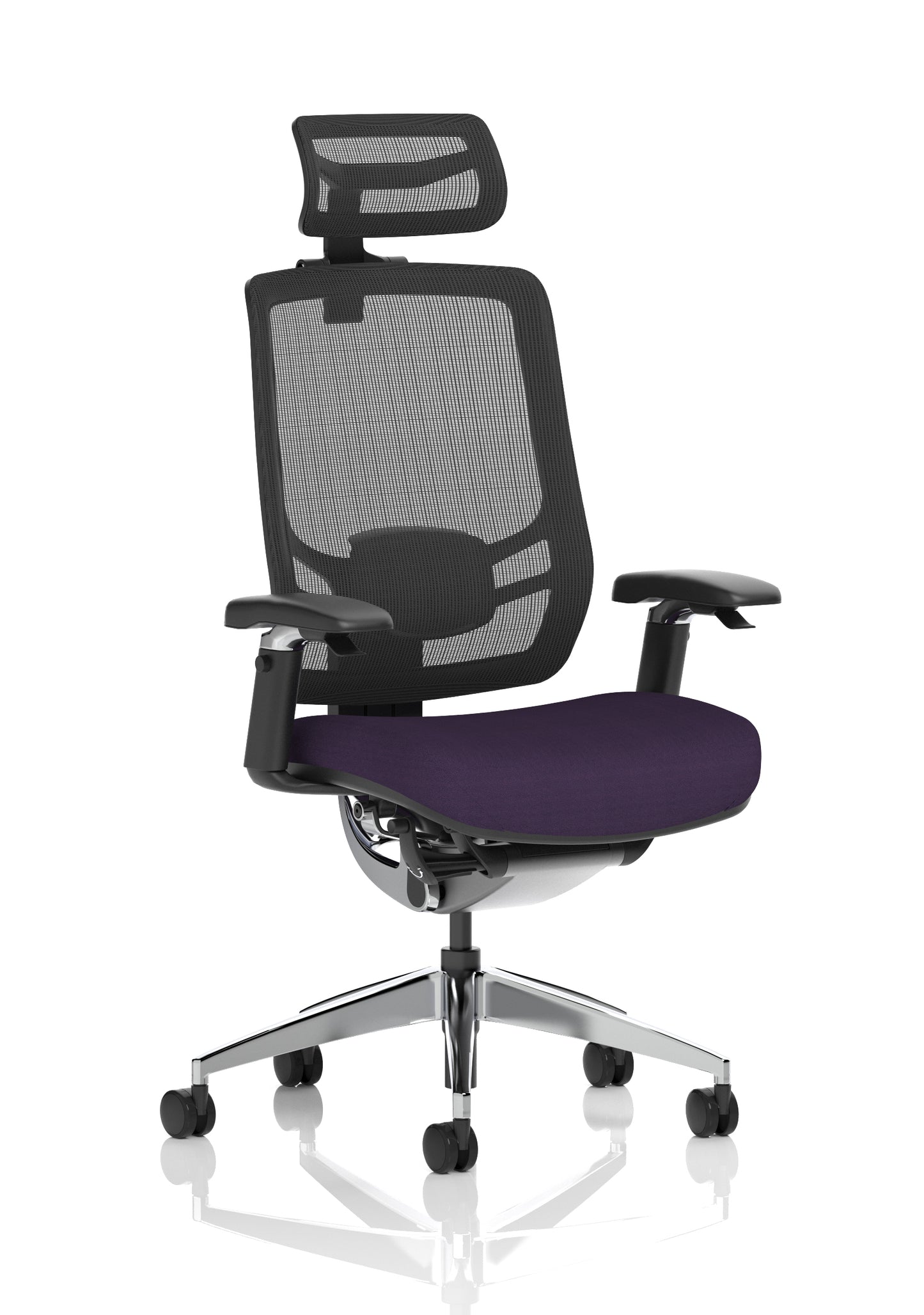 Ergo Click High Back Ergonomic Posture Office Chair with Height Adjustable Arms & Headrest - Available in 20 Colour Choices
