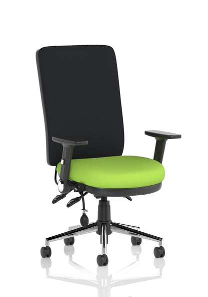 Chiro High Back Fabric Task Operator Office Chair - Available in 20 Colour Choices