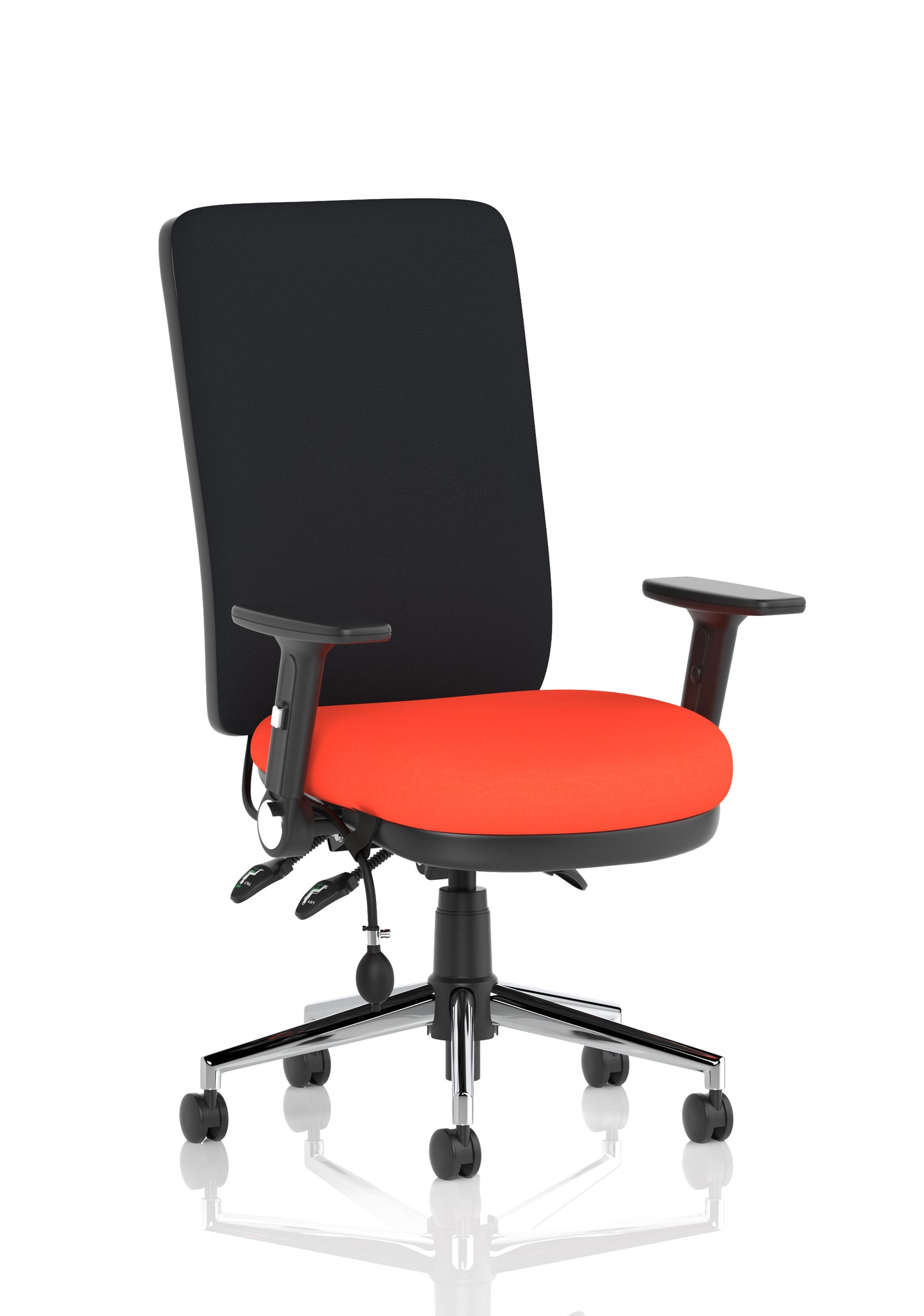 Chiro High Back Fabric Task Operator Office Chair - Available in 20 Colour Choices