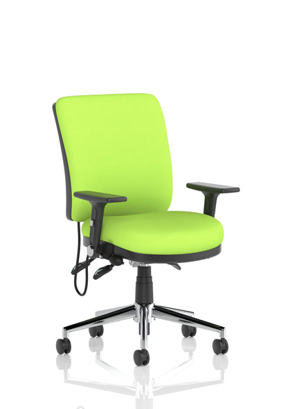 Chiro Medium Back Fabric Task Operator Office Chair - Available in 20 Colour Choices