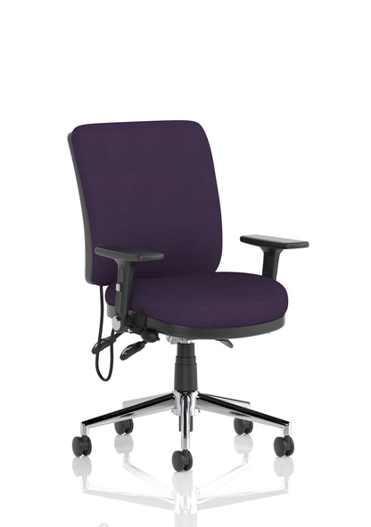 Chiro Medium Back Fabric Task Operator Office Chair - Available in 20 Colour Choices