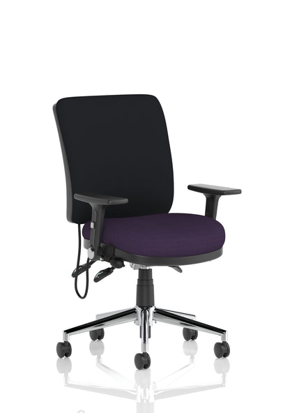 Chiro Medium Back Fabric Task Operator Office Chair - Available in 20 Colour Choices