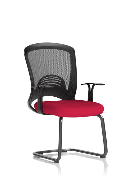 Astro Mesh Back and Fabric Seat Cantilever Visitor Chair