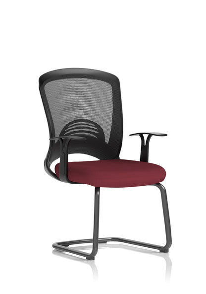 Astro Mesh Back and Fabric Seat Cantilever Visitor Chair