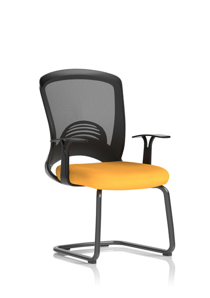 Astro Mesh Back and Fabric Seat Cantilever Visitor Chair