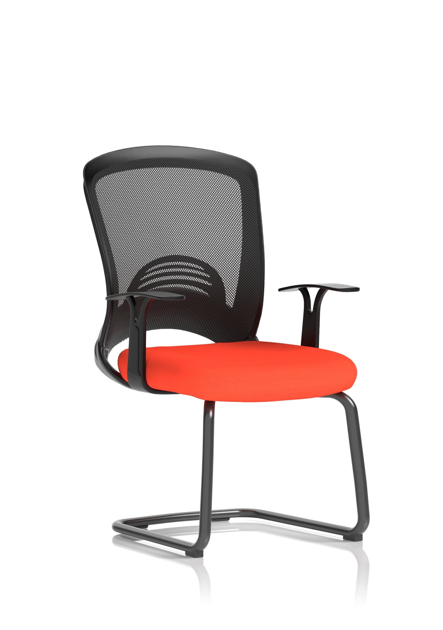 Astro Mesh Back and Fabric Seat Cantilever Visitor Chair