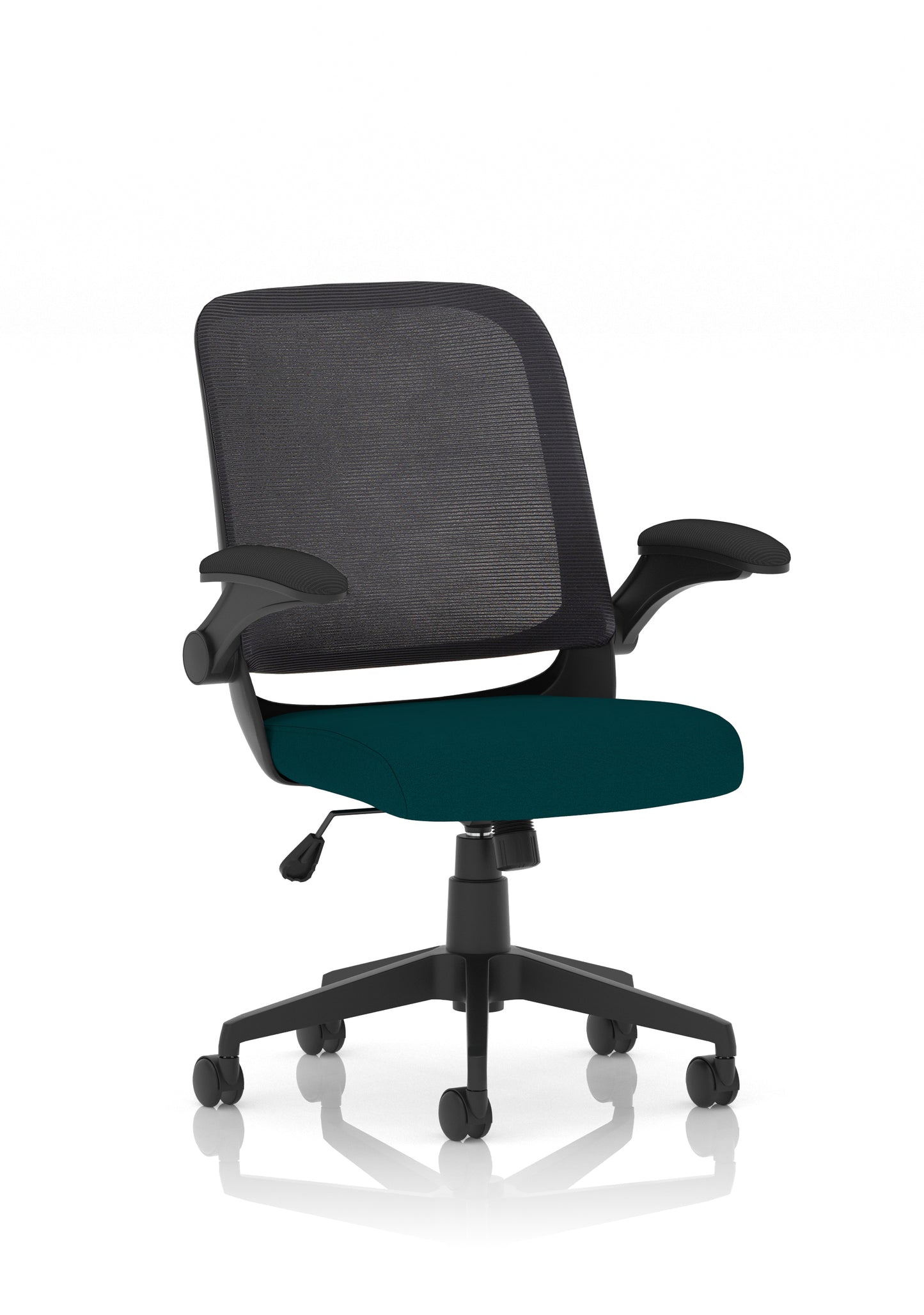 Crew Task Operator Mesh Back and Fabric Seat Chair With Folding Arms - Available in 20 Colour Choices