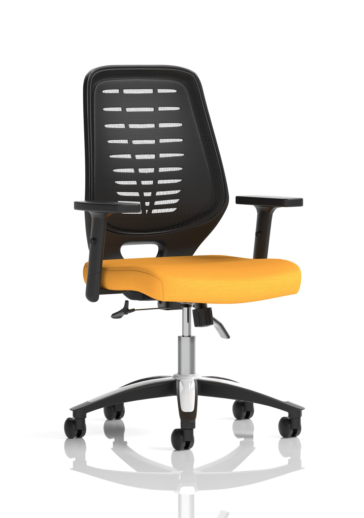 Relay Medium Mesh Back Task Operator Office Chair with Folding or Height Adjustable Arms - Available in 20 Colour Choices