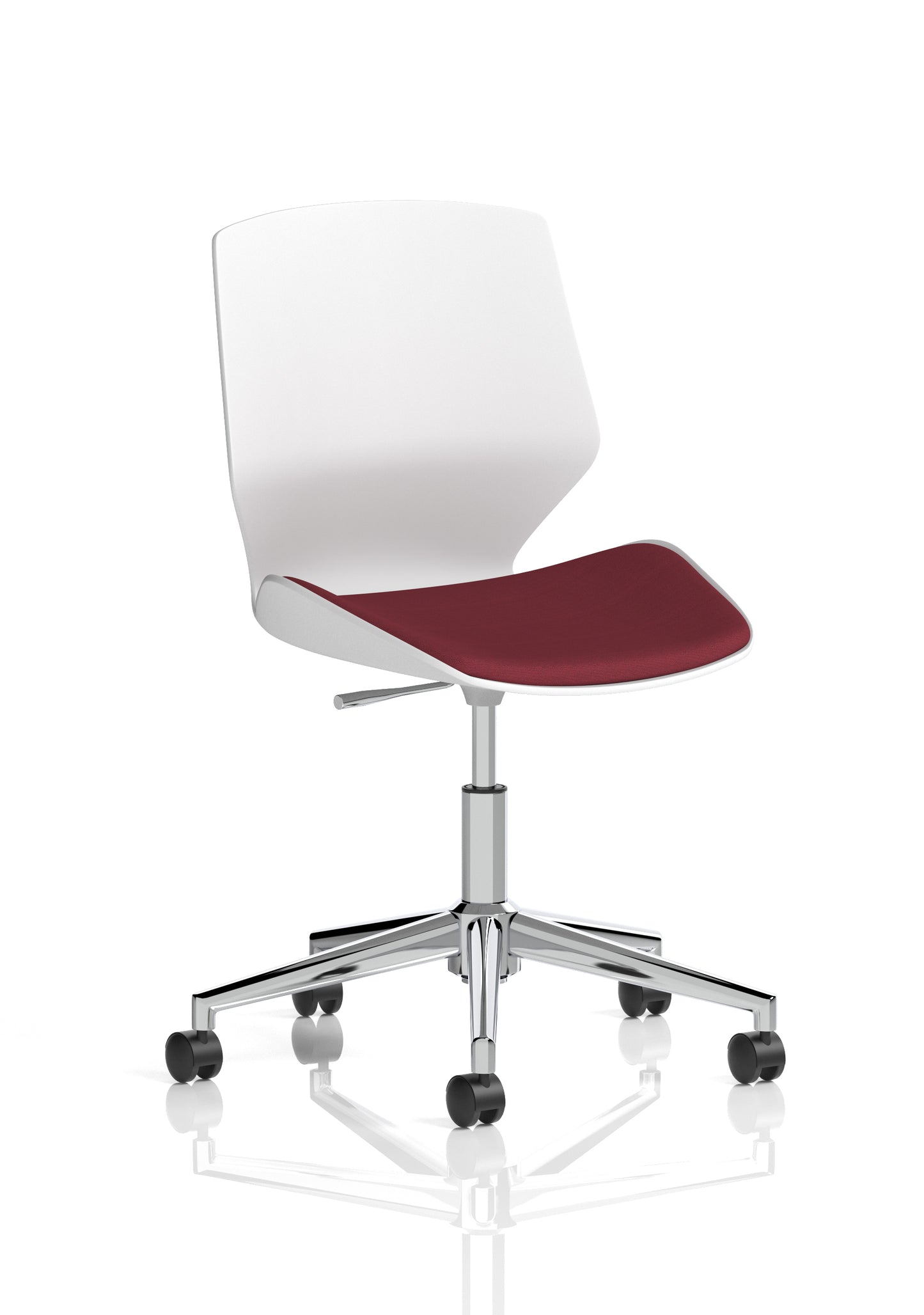 Florence White Frame Fabric Office Chair - Multiple Colour Options