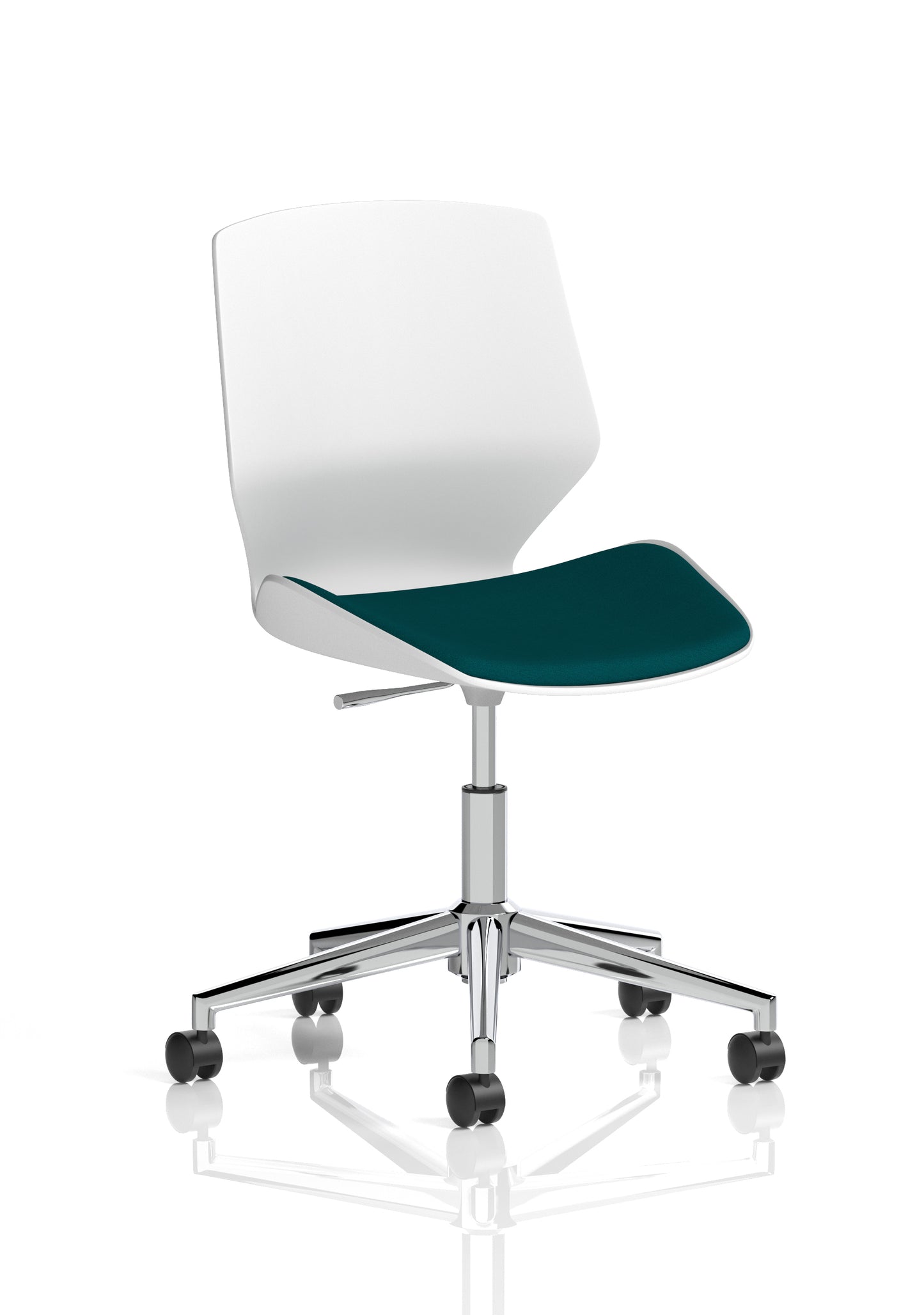 Florence White Frame Fabric Office Chair - Multiple Colour Options