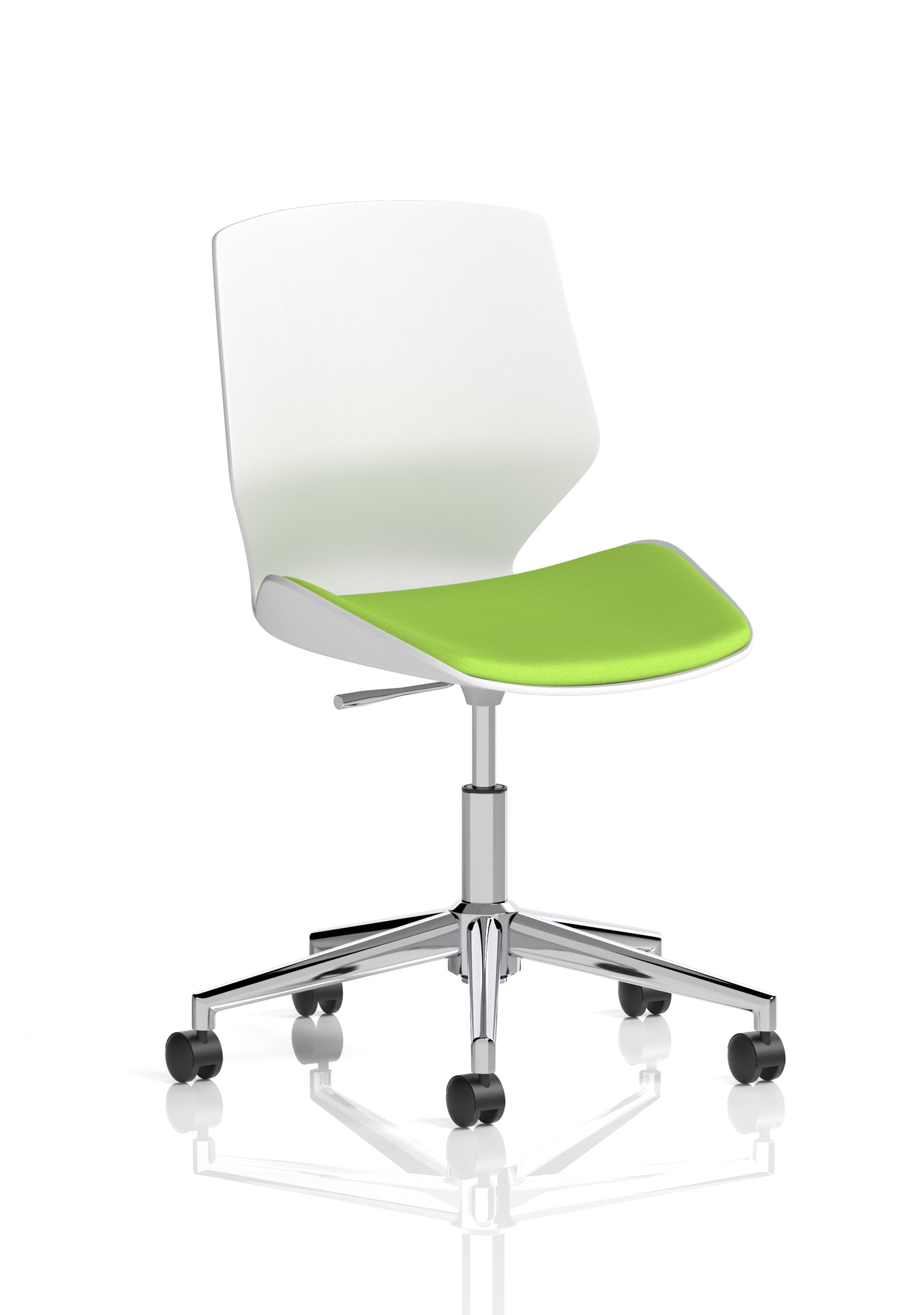 Florence White Frame Fabric Office Chair - Multiple Colour Options