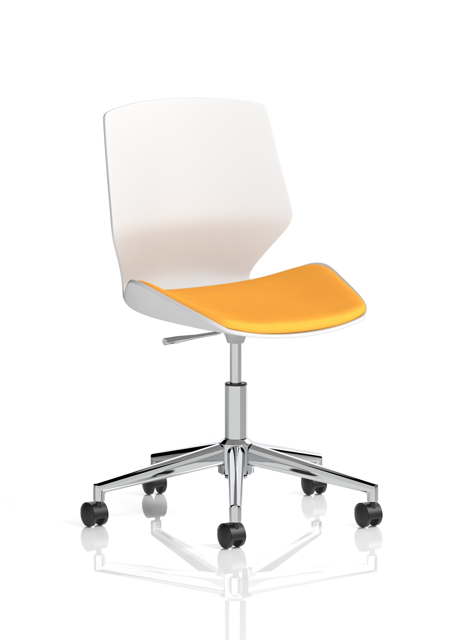 Florence White Frame Fabric Office Chair - Multiple Colour Options
