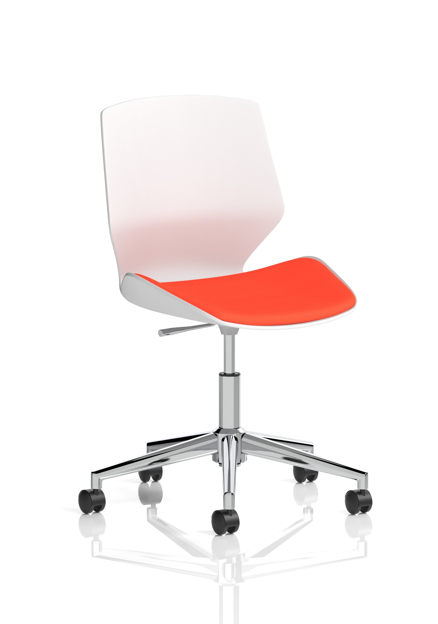 Florence White Frame Fabric Office Chair - Multiple Colour Options