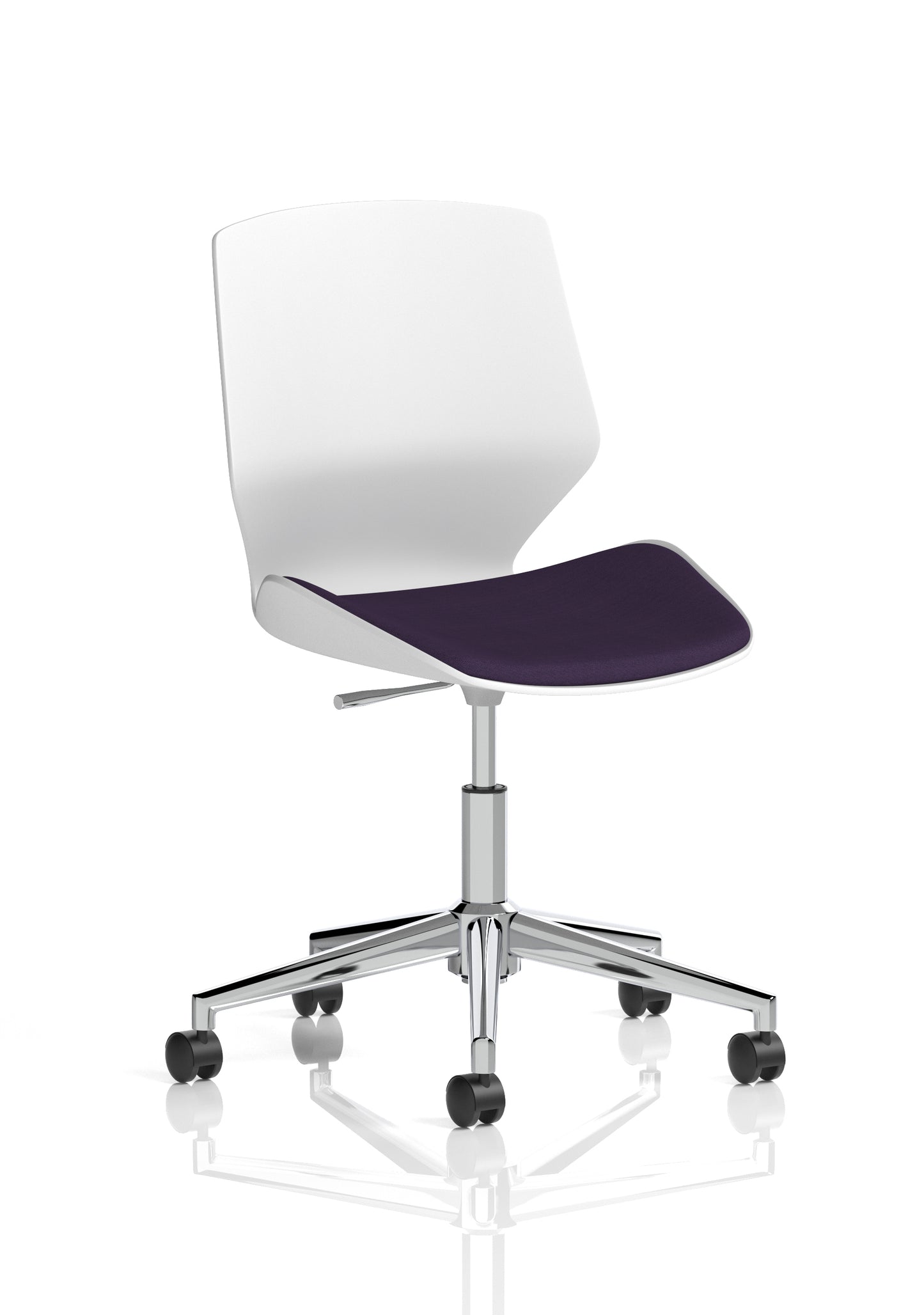 Florence White Frame Fabric Office Chair - Multiple Colour Options