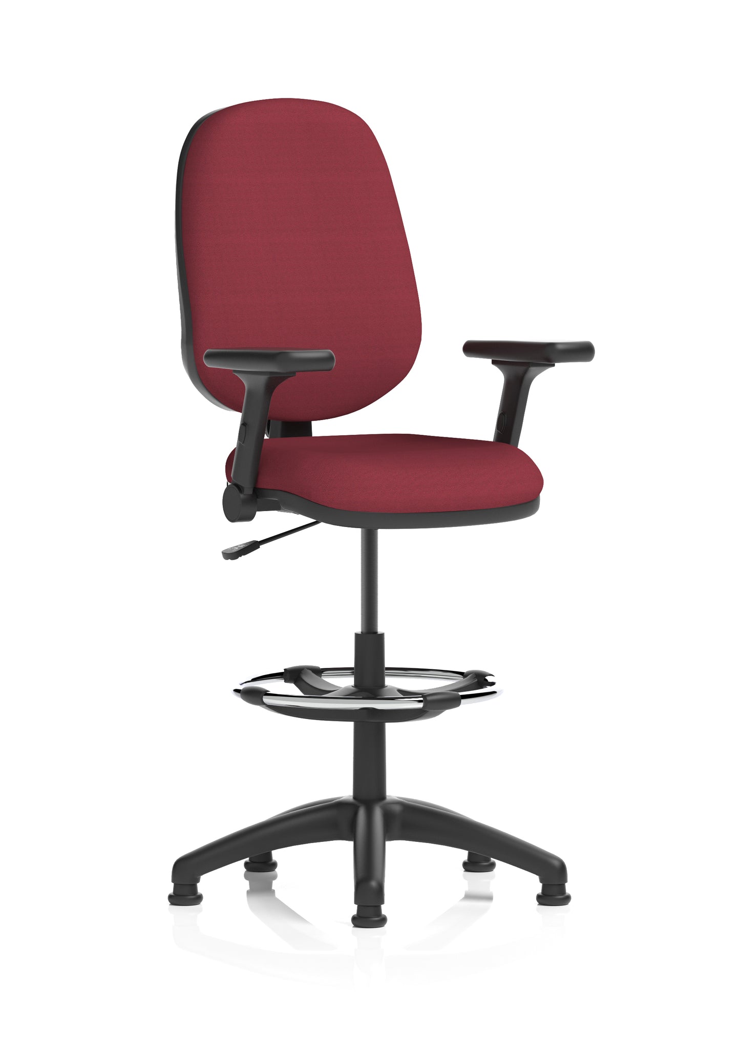 Eclipse Plus I Medium Back Fabric Task Operator with Hi Rise Draughtsman Office Chair