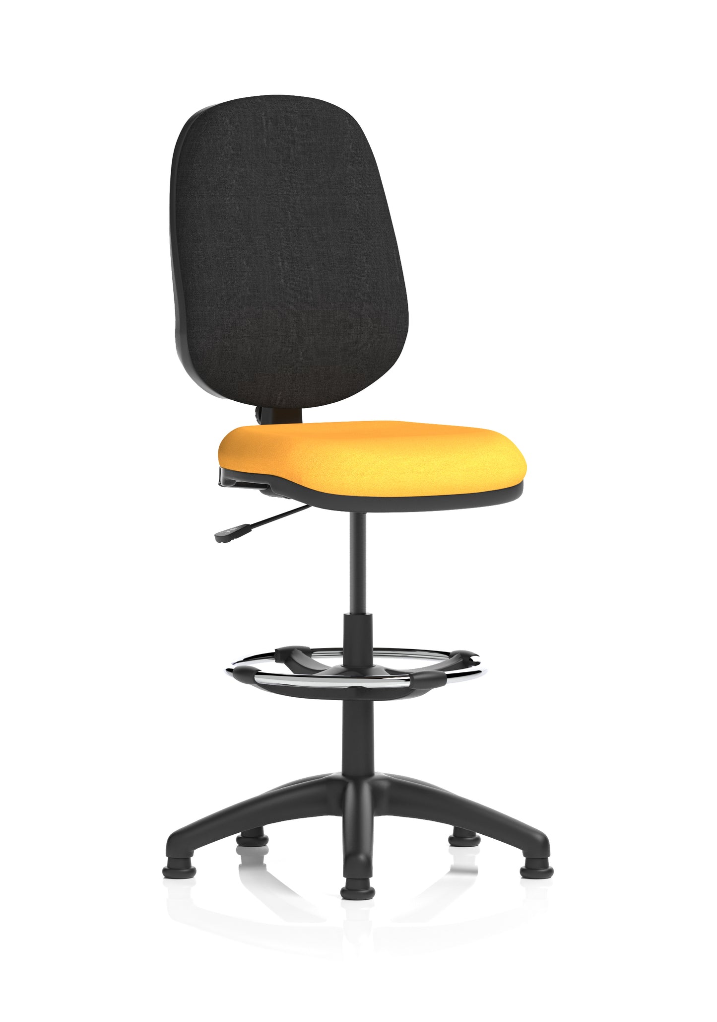 Eclipse Plus I Medium Back Fabric Task Operator with Hi Rise Draughtsman Office Chair