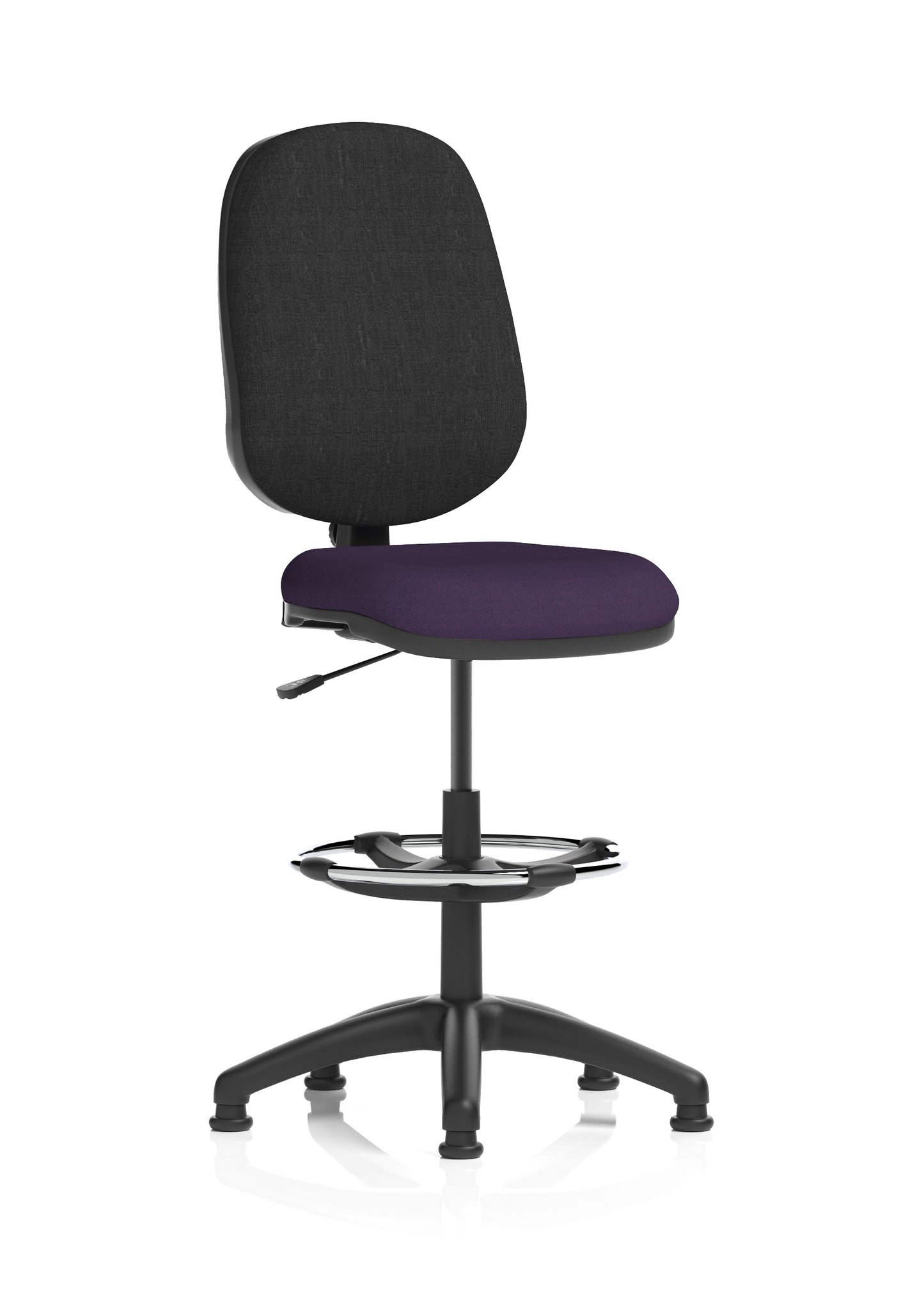 Eclipse Plus I Medium Back Fabric Task Operator with Hi Rise Draughtsman Office Chair