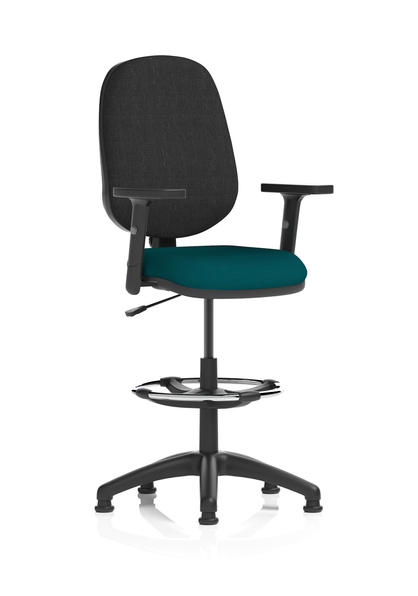 Eclipse Plus I Medium Back Fabric Task Operator with Hi Rise Draughtsman Office Chair