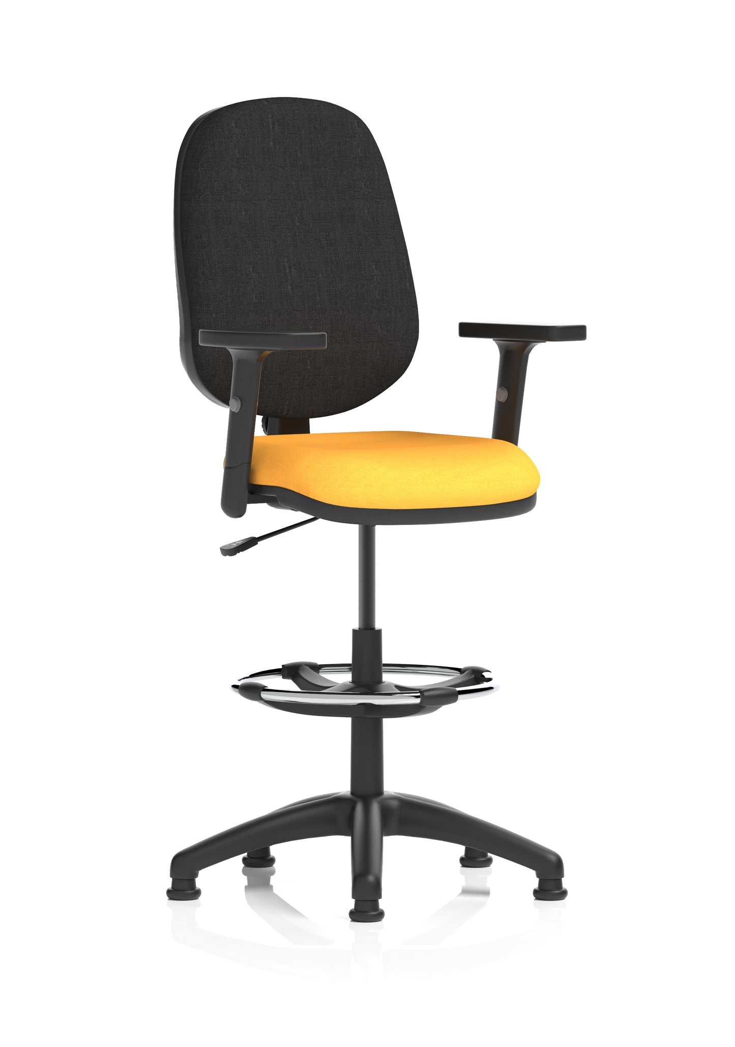 Eclipse Plus I Medium Back Fabric Task Operator with Hi Rise Draughtsman Office Chair