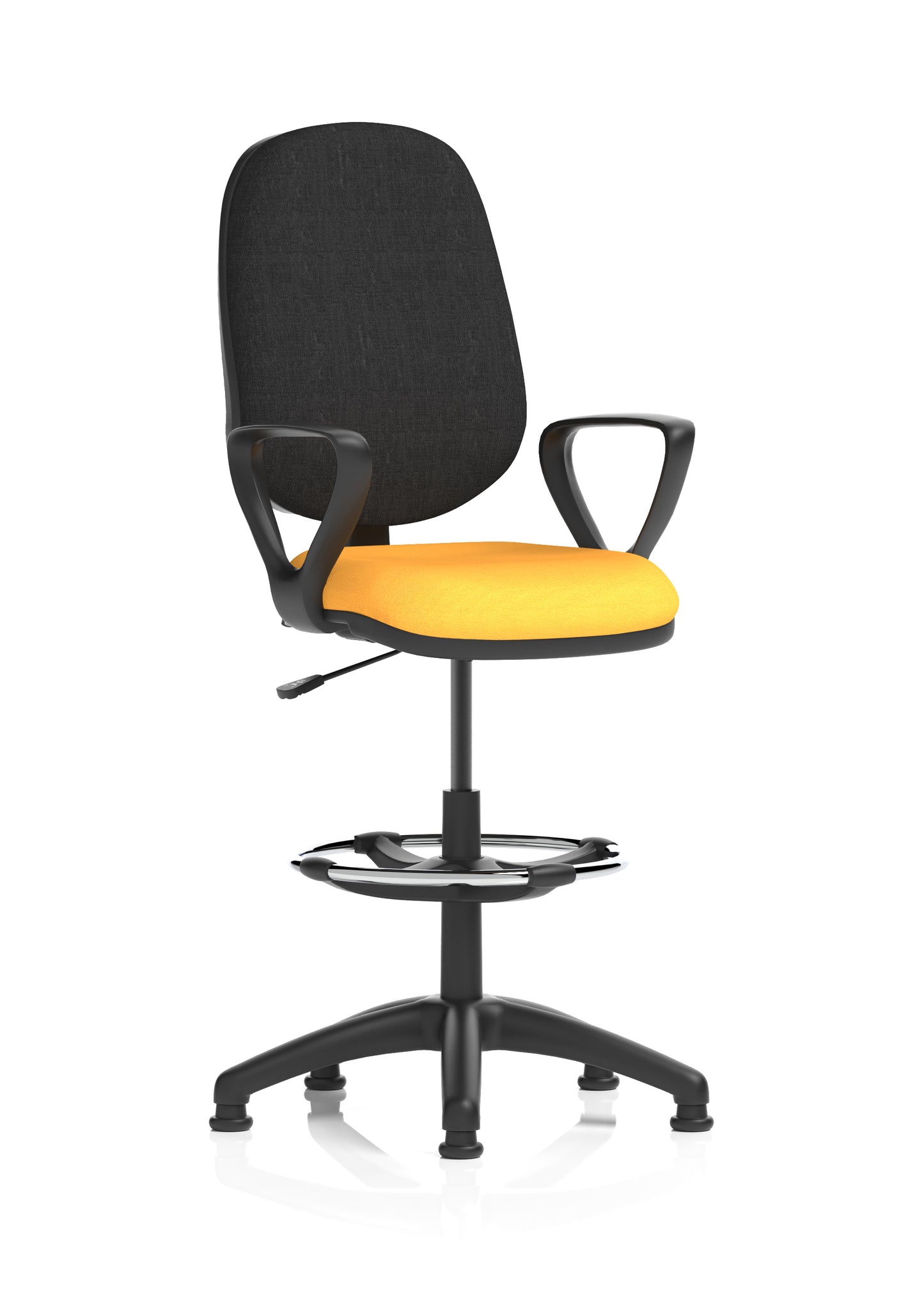 Eclipse Plus I Medium Back Fabric Task Operator with Hi Rise Draughtsman Office Chair