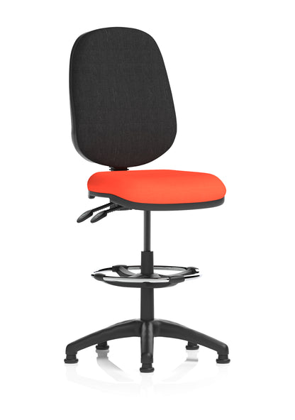 Eclipse Plus II Task Operator Office Chair with Hi Rise Draughtsman Kit - Available in 20 Colour Choices