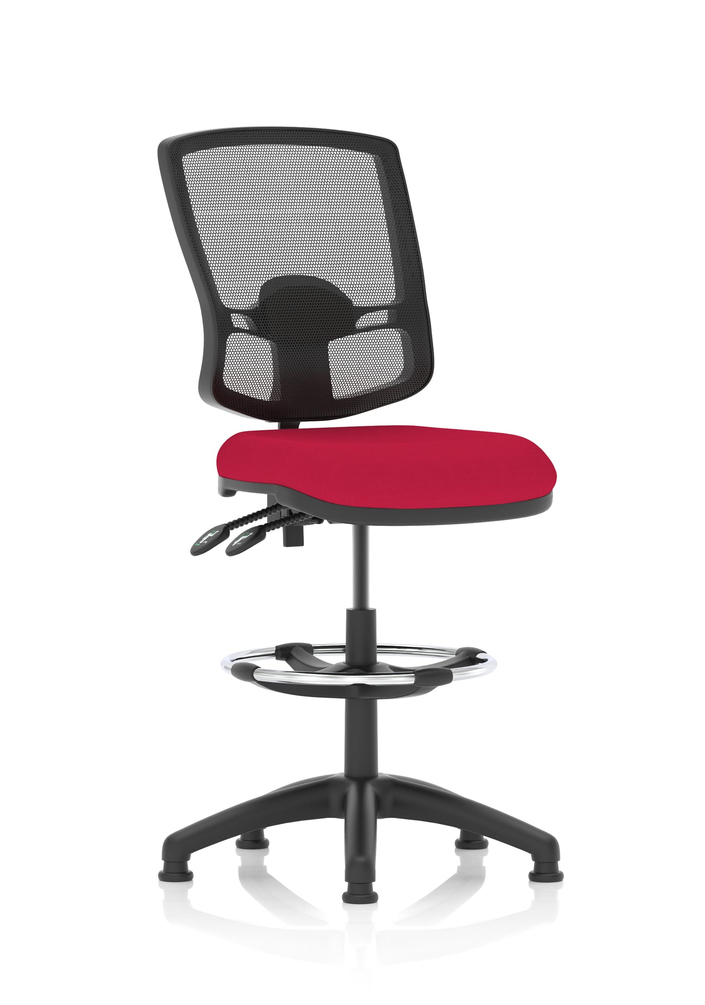 Eclipse Plus II Deluxe Mesh Back Task Operator Office Chair - Multiple Arm Options - Draughtsman Kit Option - Available in 20 Colour Choices