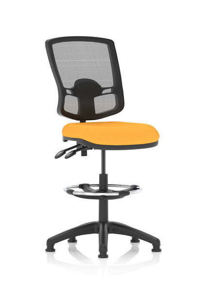 Eclipse Plus II Deluxe Mesh Back Task Operator Office Chair - Multiple Arm Options - Draughtsman Kit Option - Available in 20 Colour Choices