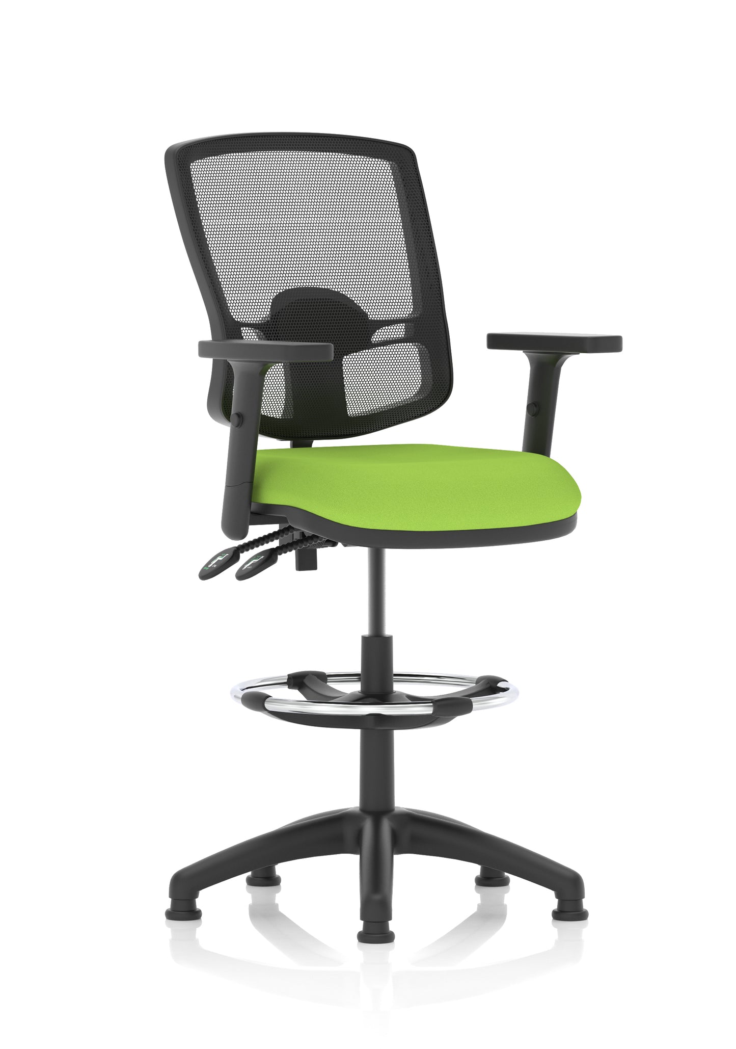 Eclipse Plus II Deluxe Mesh Back Task Operator Office Chair - Multiple Arm Options - Draughtsman Kit Option - Available in 20 Colour Choices
