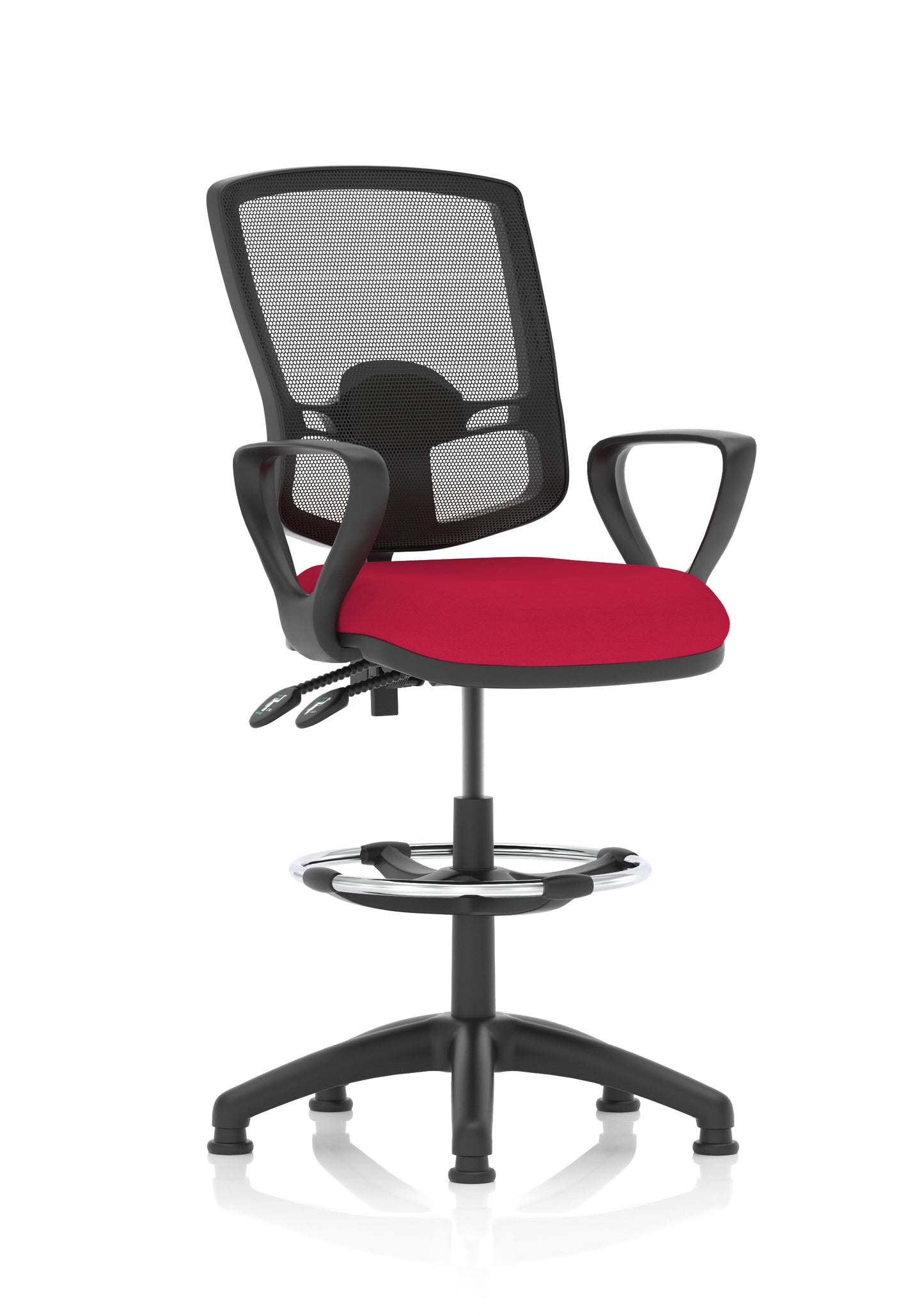 Eclipse Plus II Deluxe Mesh Back Task Operator Office Chair - Multiple Arm Options - Draughtsman Kit Option - Available in 20 Colour Choices