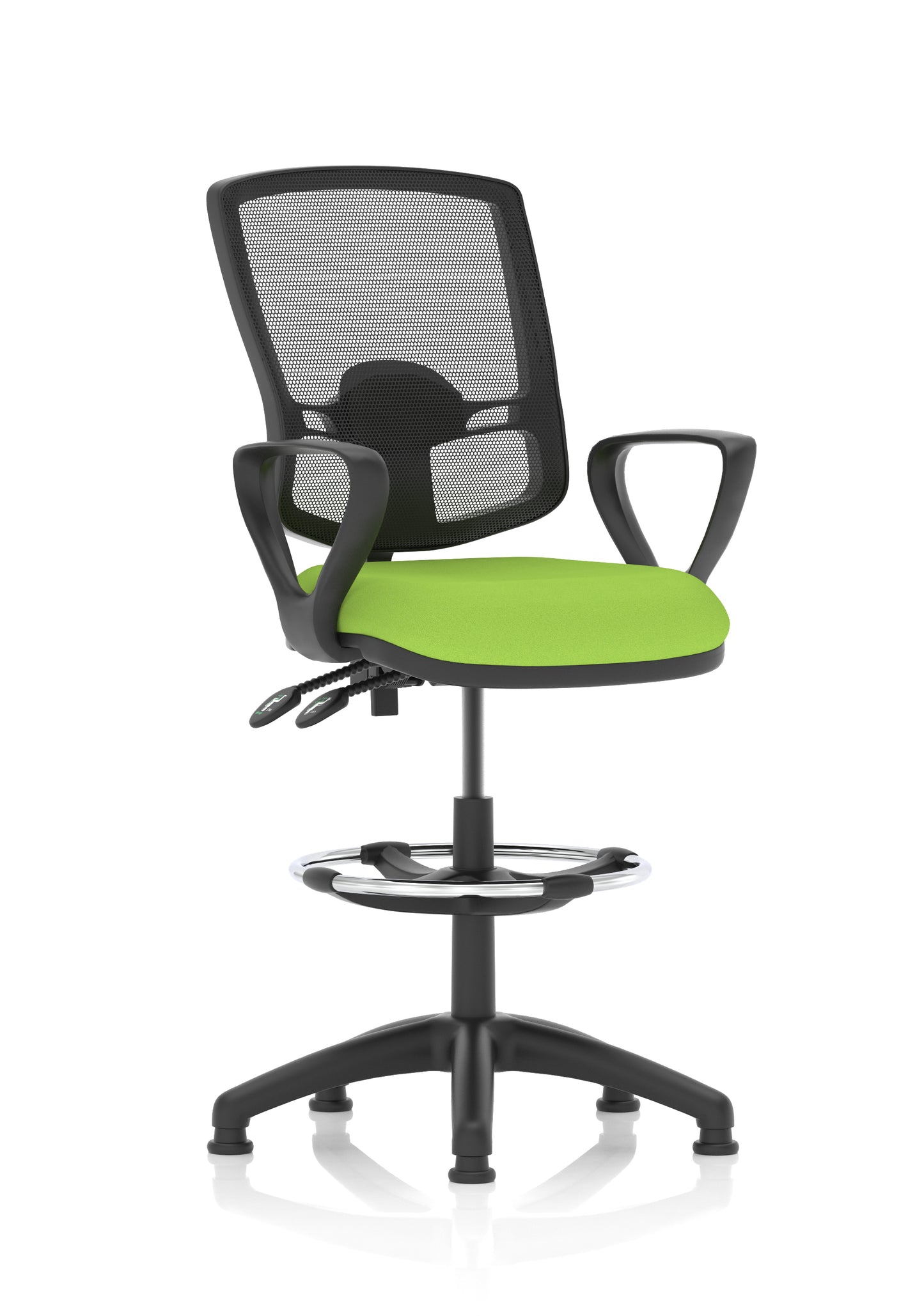 Eclipse Plus II Deluxe Mesh Back Task Operator Office Chair - Multiple Arm Options - Draughtsman Kit Option - Available in 20 Colour Choices