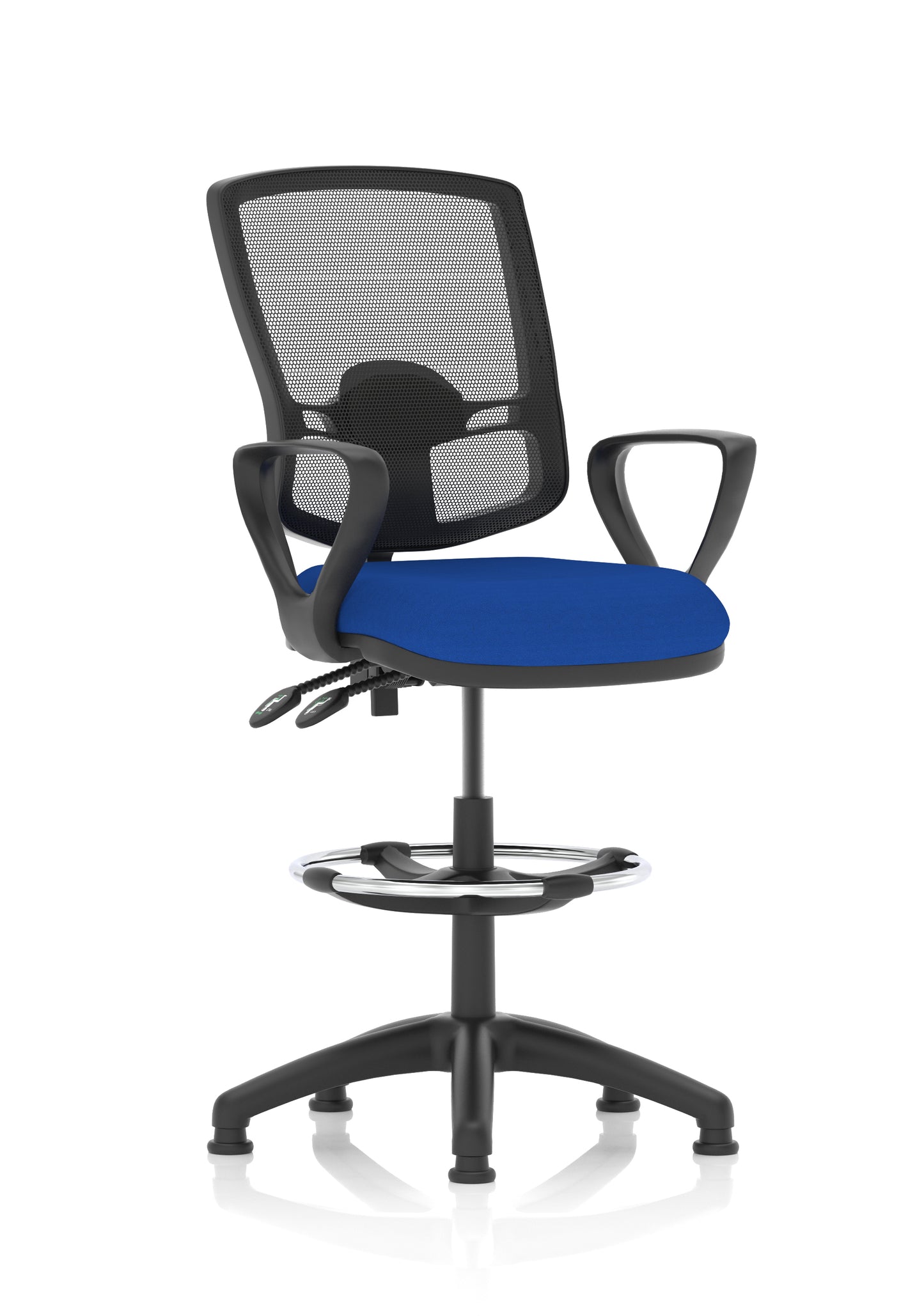 Eclipse Plus II Deluxe Mesh Back Task Operator Office Chair - Multiple Arm Options - Draughtsman Kit Option - Available in 20 Colour Choices