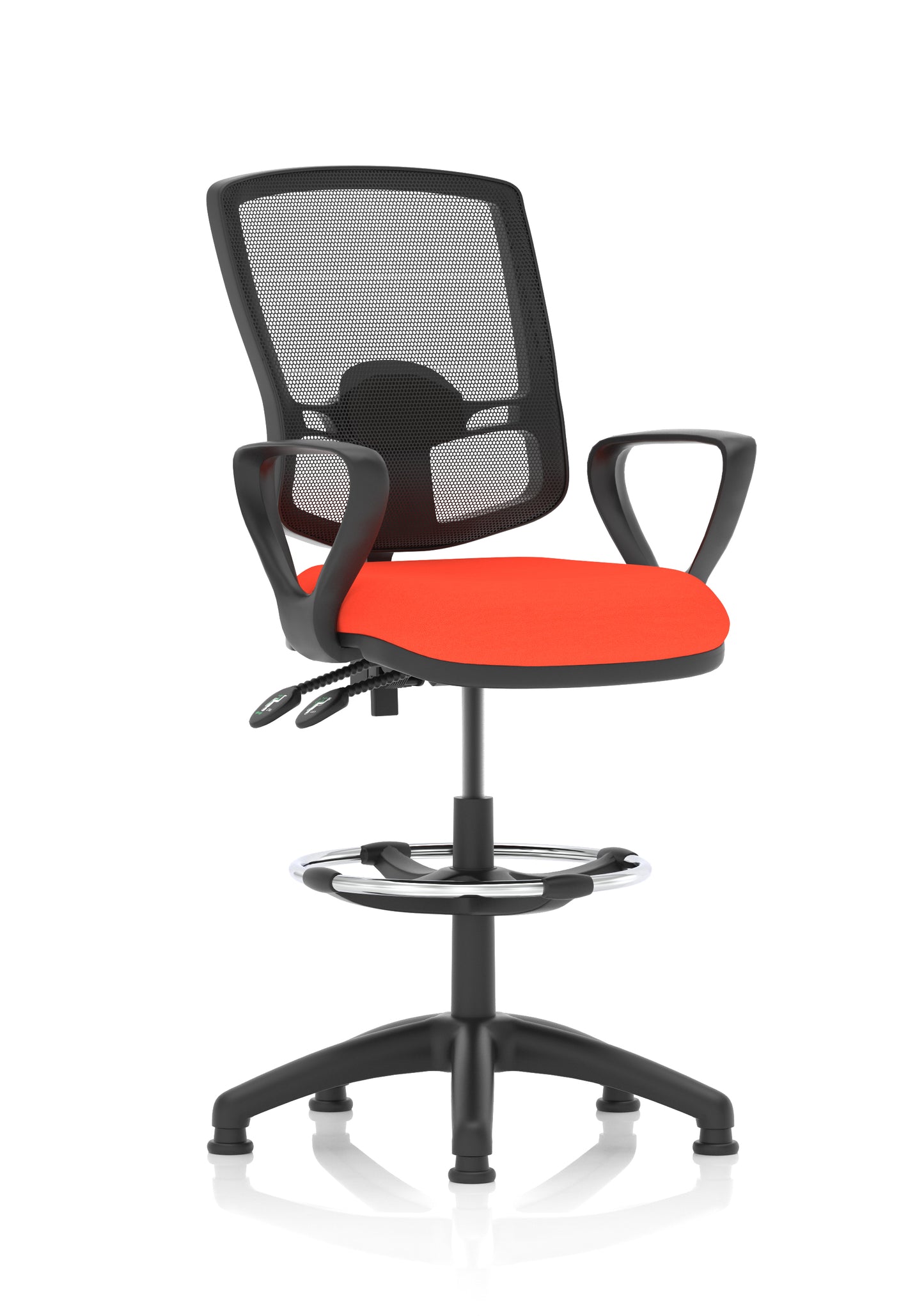 Eclipse Plus II Deluxe Mesh Back Task Operator Office Chair - Multiple Arm Options - Draughtsman Kit Option - Available in 20 Colour Choices