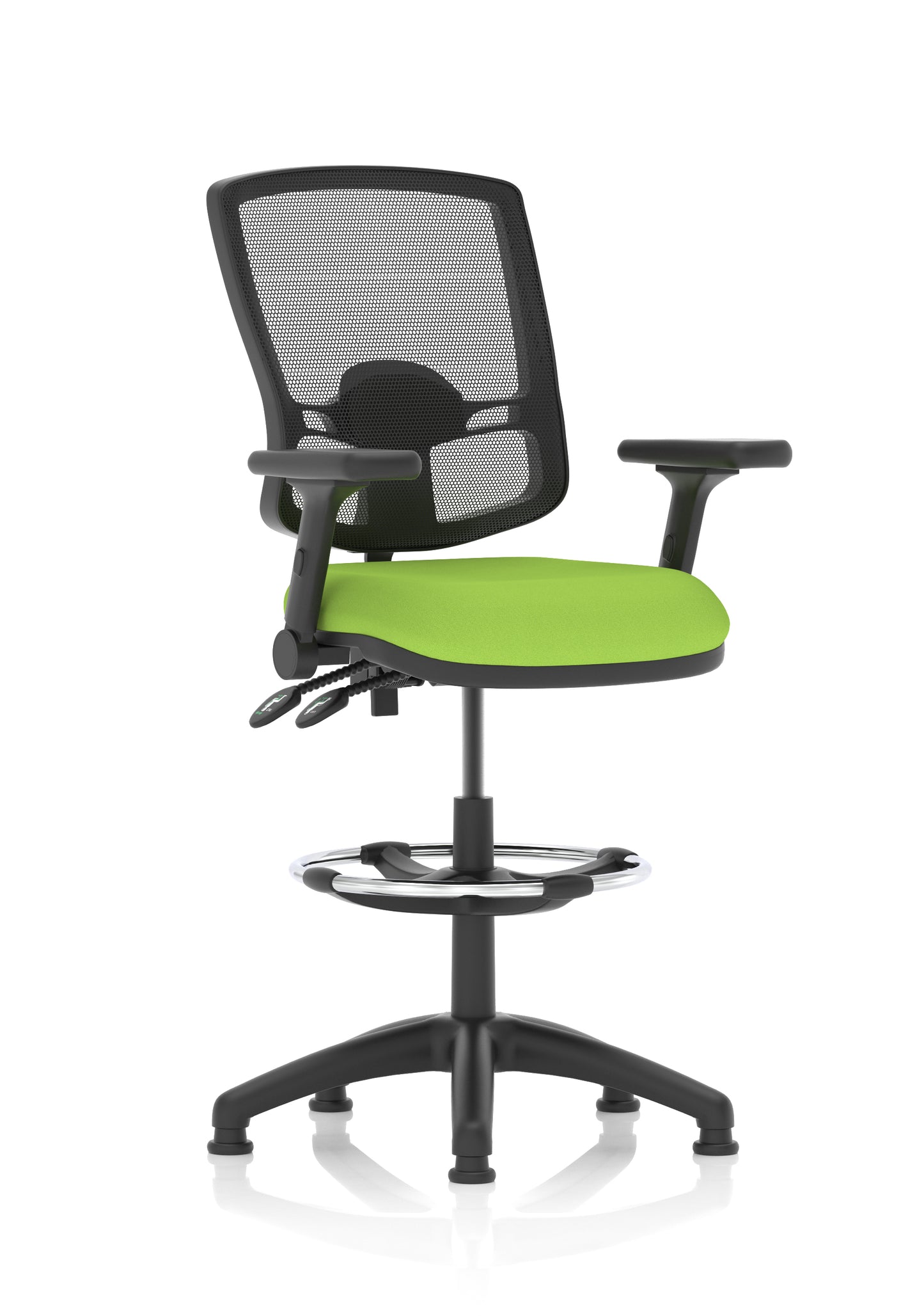 Eclipse Plus II Deluxe Mesh Back Task Operator Office Chair - Multiple Arm Options - Draughtsman Kit Option - Available in 20 Colour Choices
