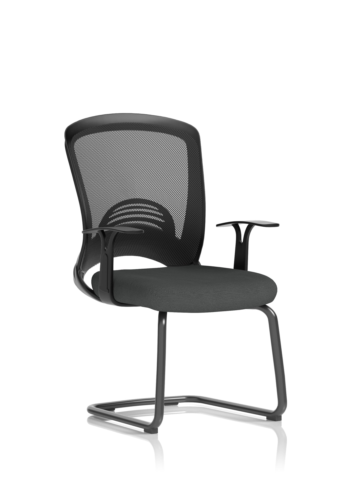 Astro Mesh Back and Fabric Seat Cantilever Visitor Chair
