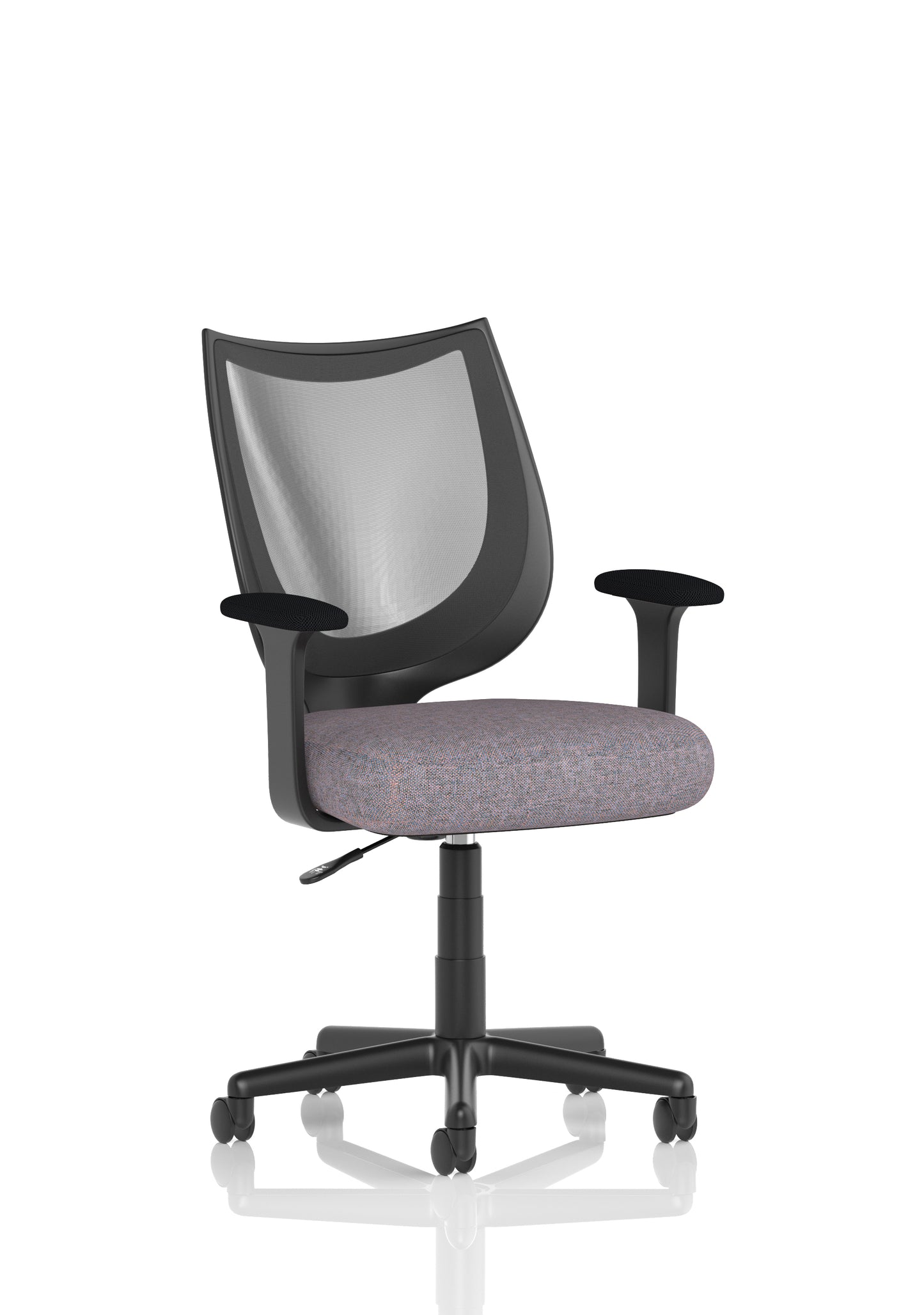 Camden Medium Back Black Mesh Task Operator Office Chair With Fixed Arms - Available in 20 Colour Choices
