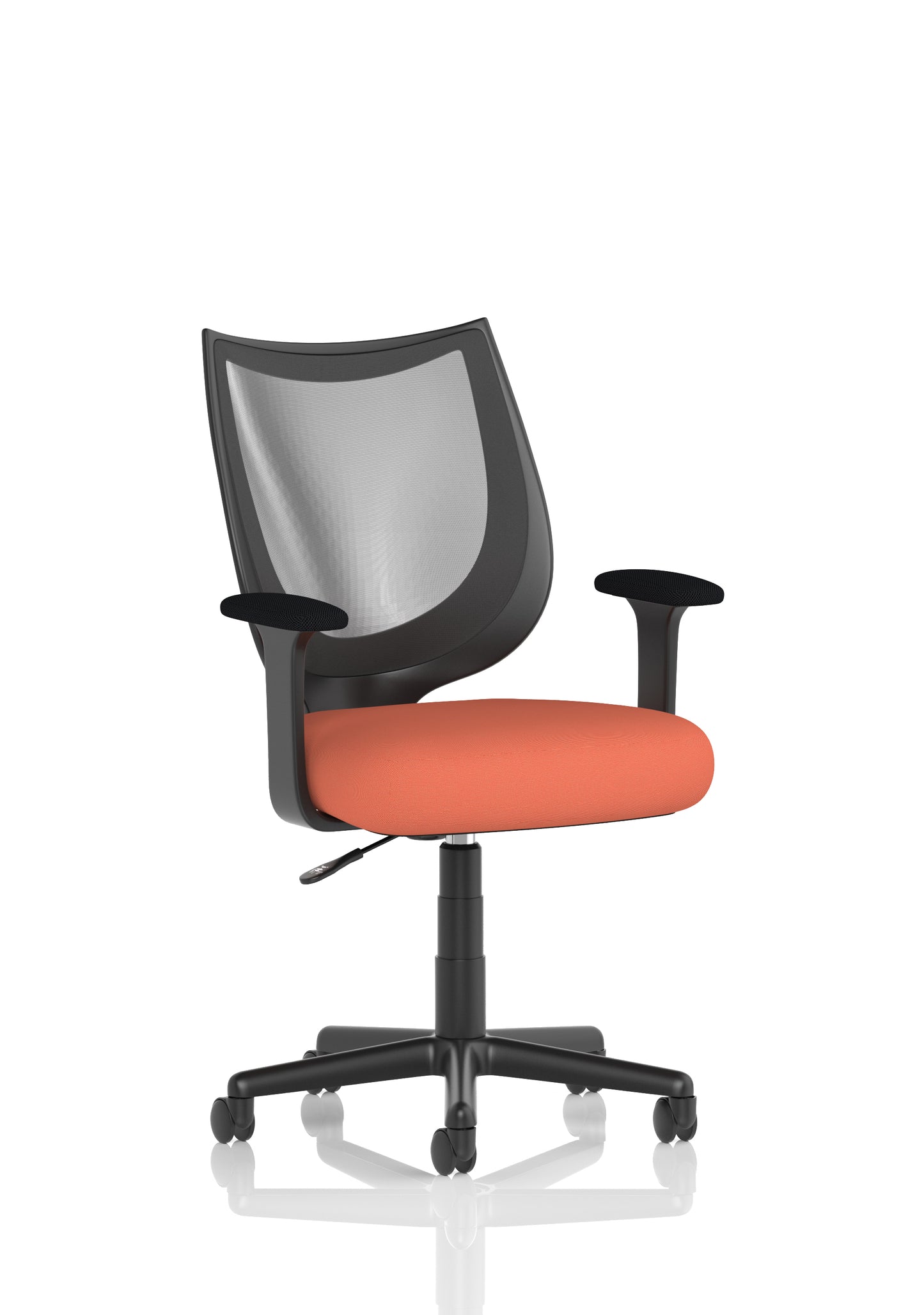 Camden Medium Back Black Mesh Task Operator Office Chair With Fixed Arms - Available in 20 Colour Choices