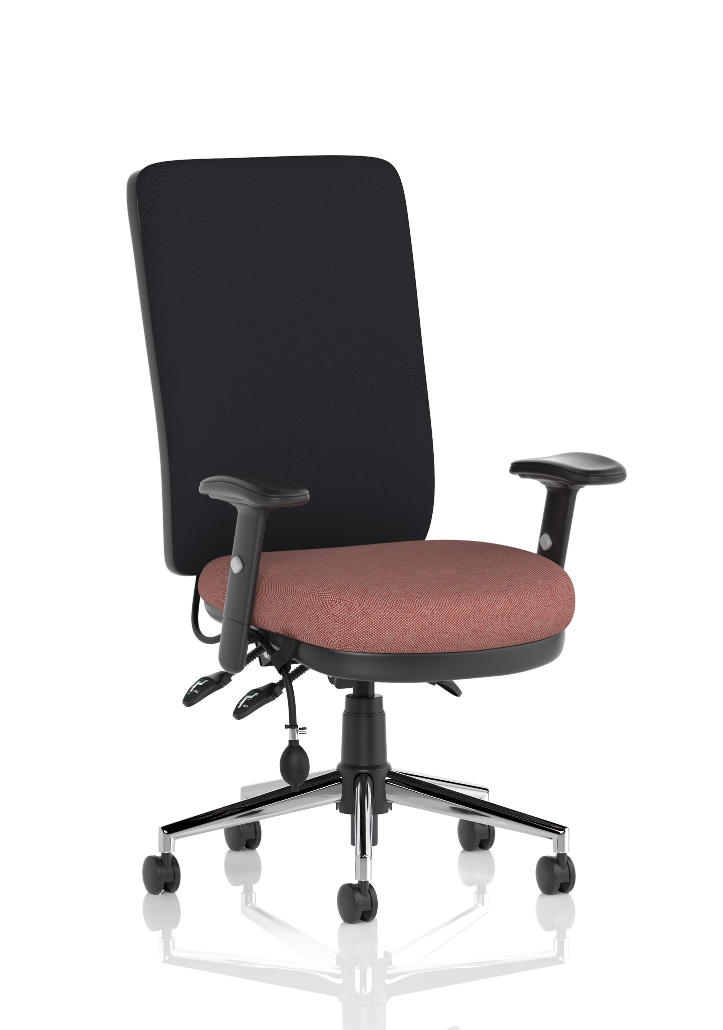 Chiro High Back Fabric Task Operator Office Chair - Available in 20 Colour Choices