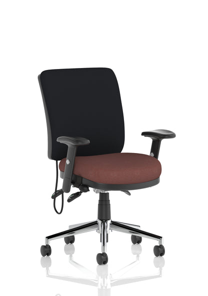 Chiro Medium Back Fabric Task Operator Office Chair - Available in 20 Colour Choices
